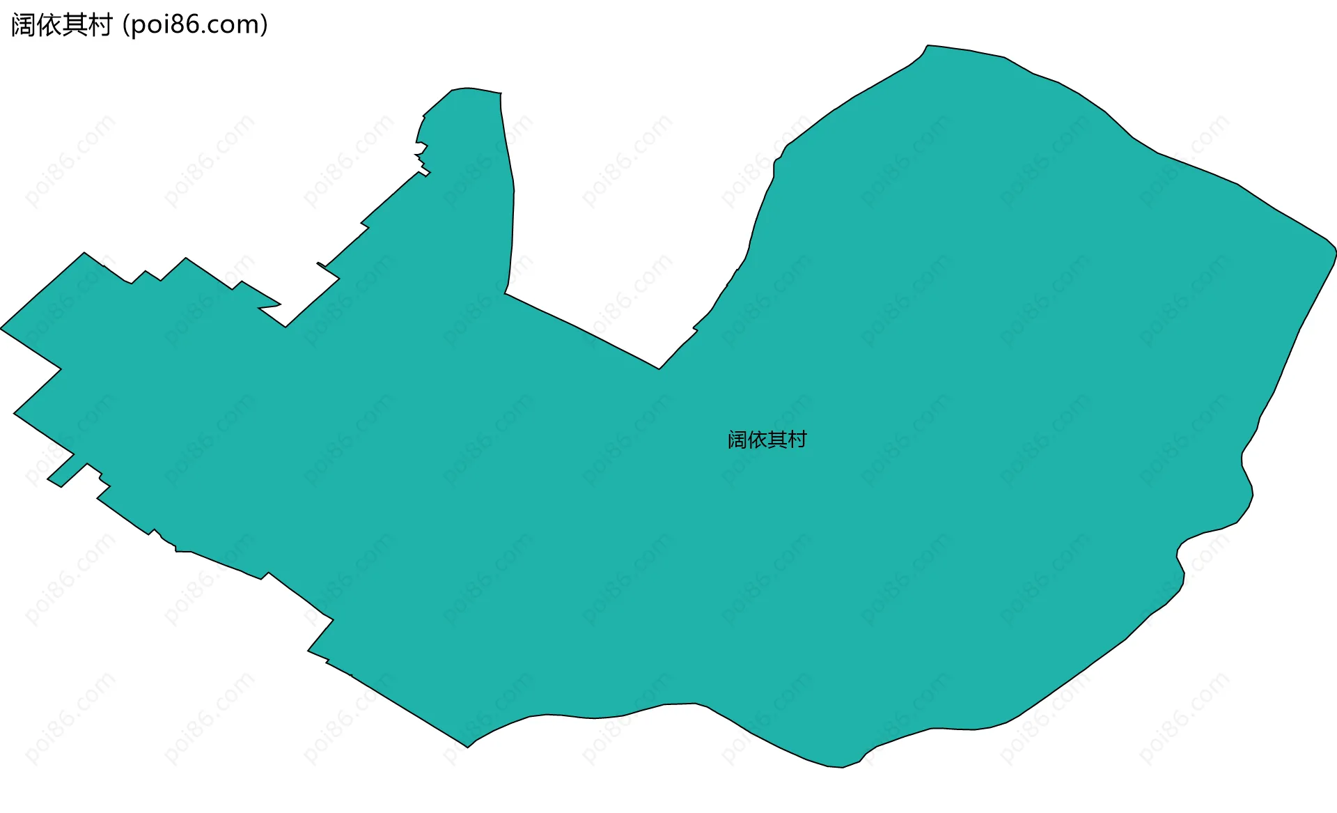 阔依其村边界地图