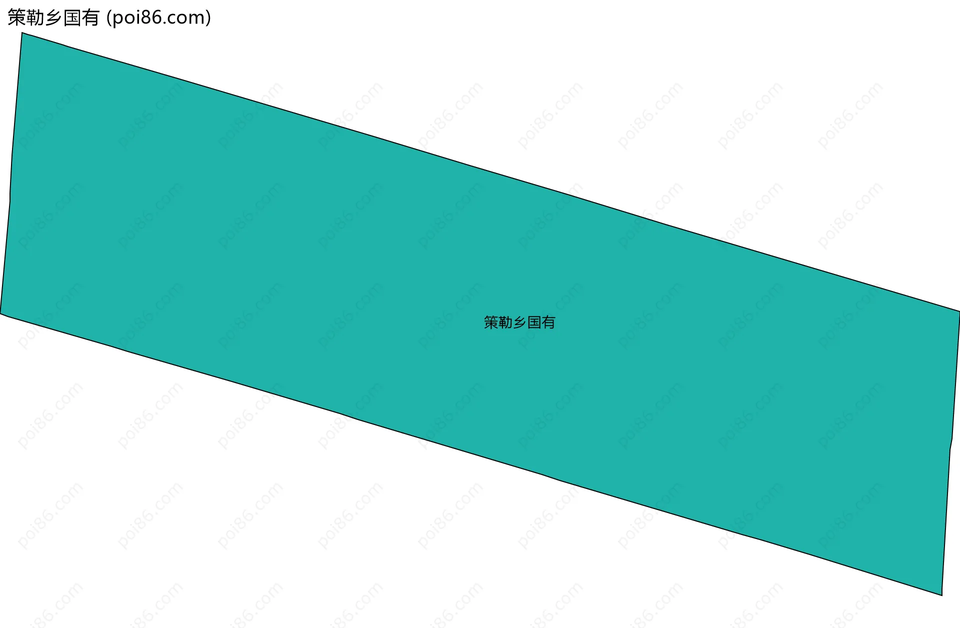 策勒乡国有边界地图