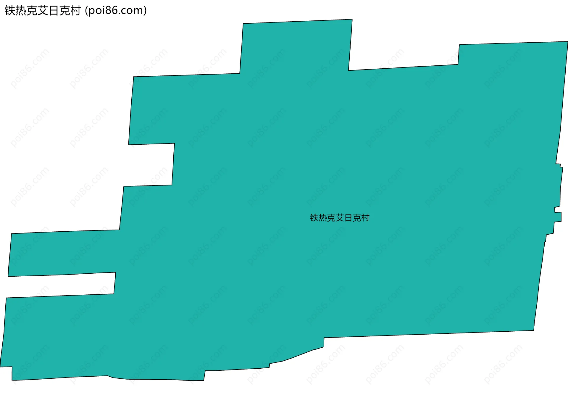 铁热克艾日克村边界地图