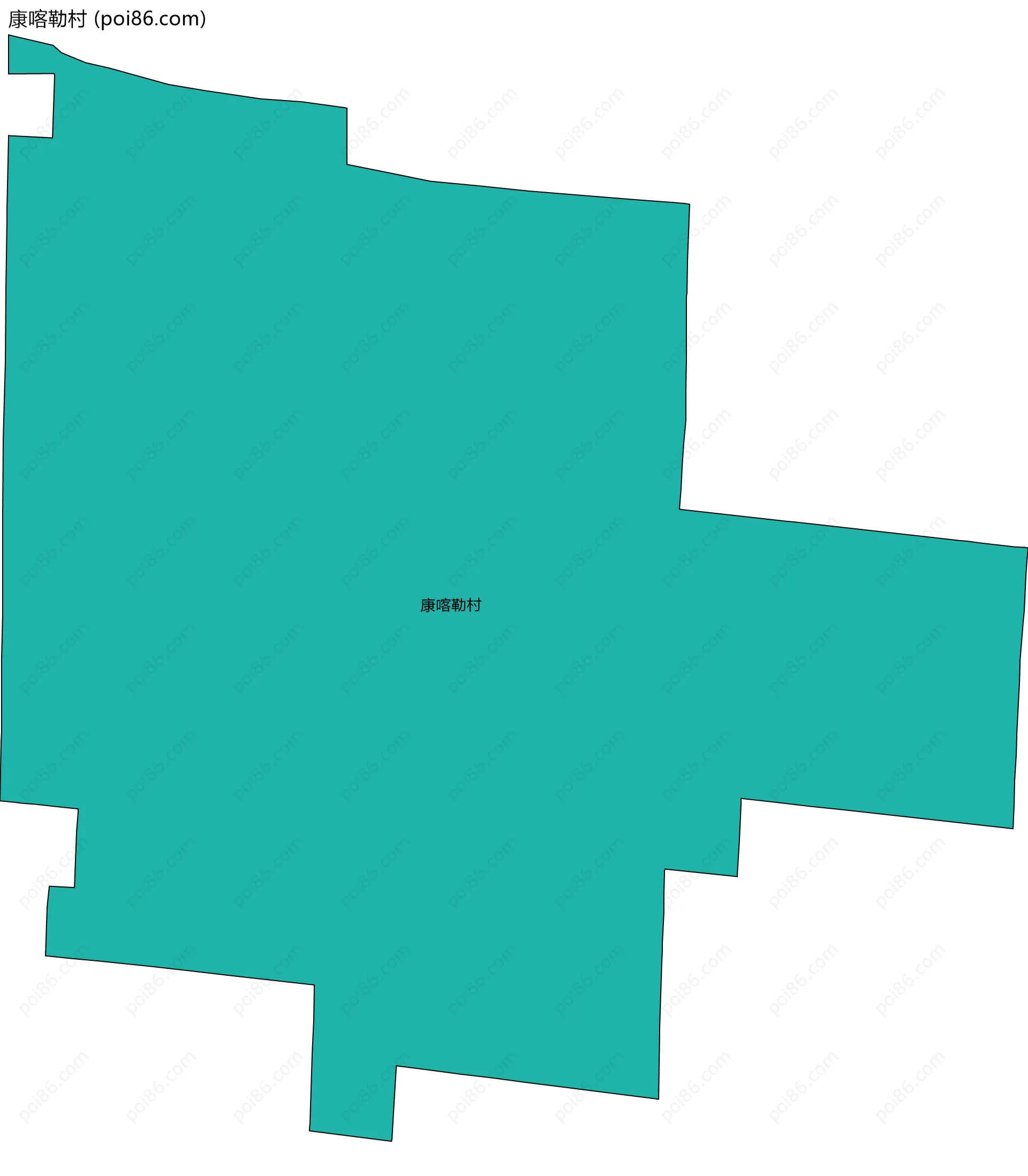 康喀勒村边界地图