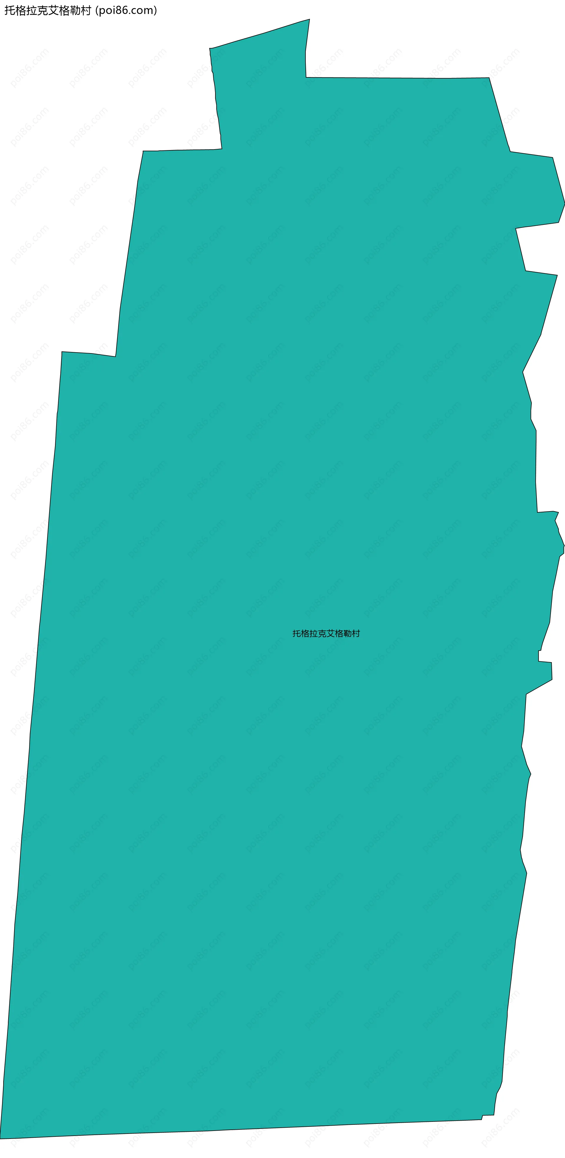 托格拉克艾格勒村边界地图