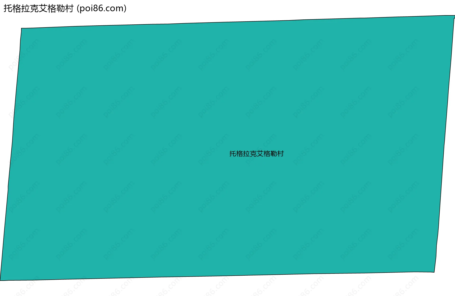 托格拉克艾格勒村边界地图