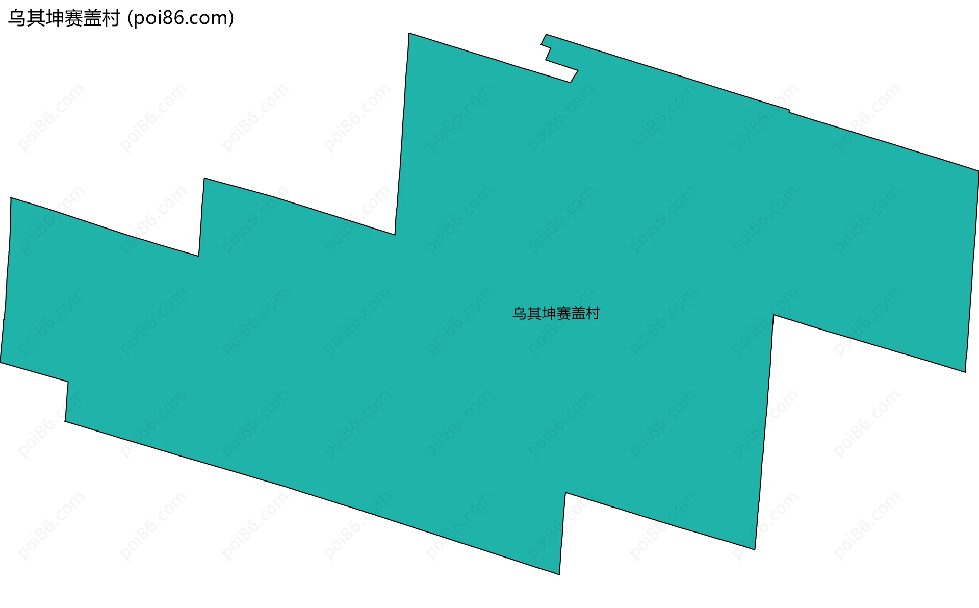 乌其坤赛盖村边界地图