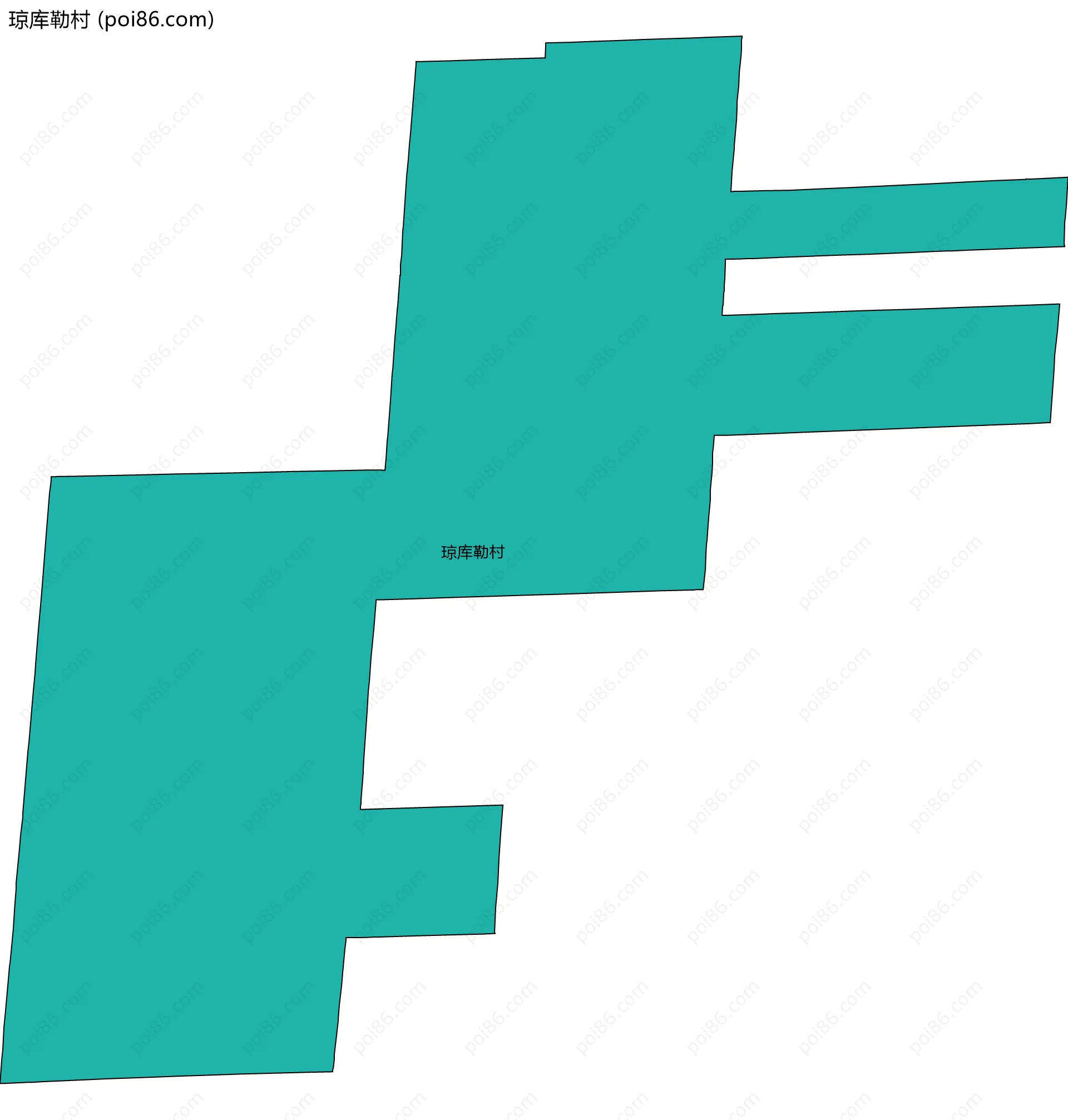 琼库勒村边界地图