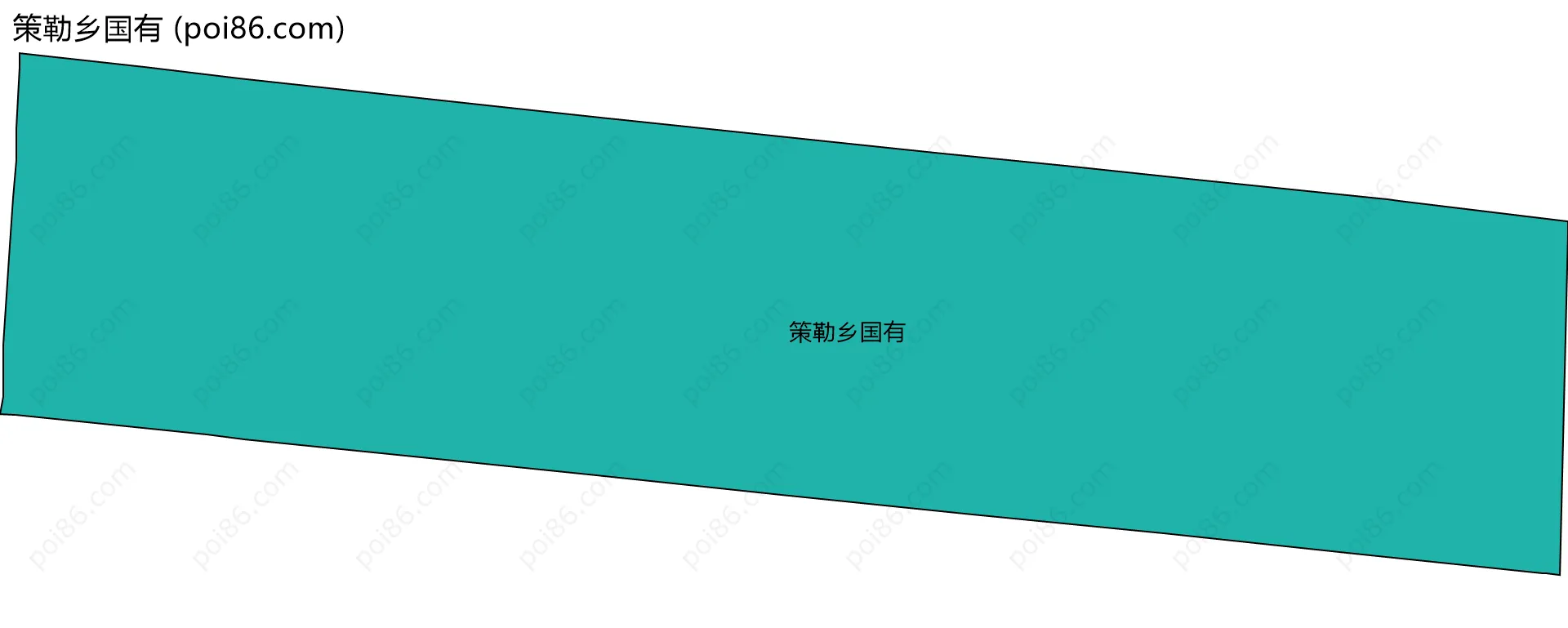 策勒乡国有边界地图