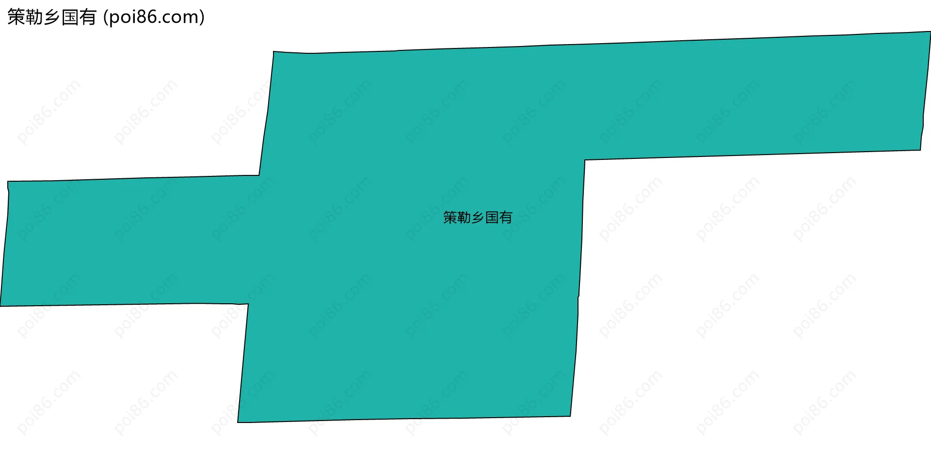 策勒乡国有边界地图