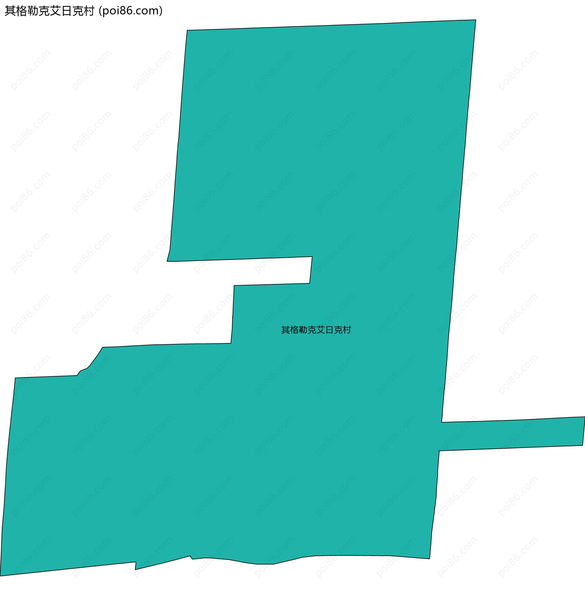 其格勒克艾日克村边界地图