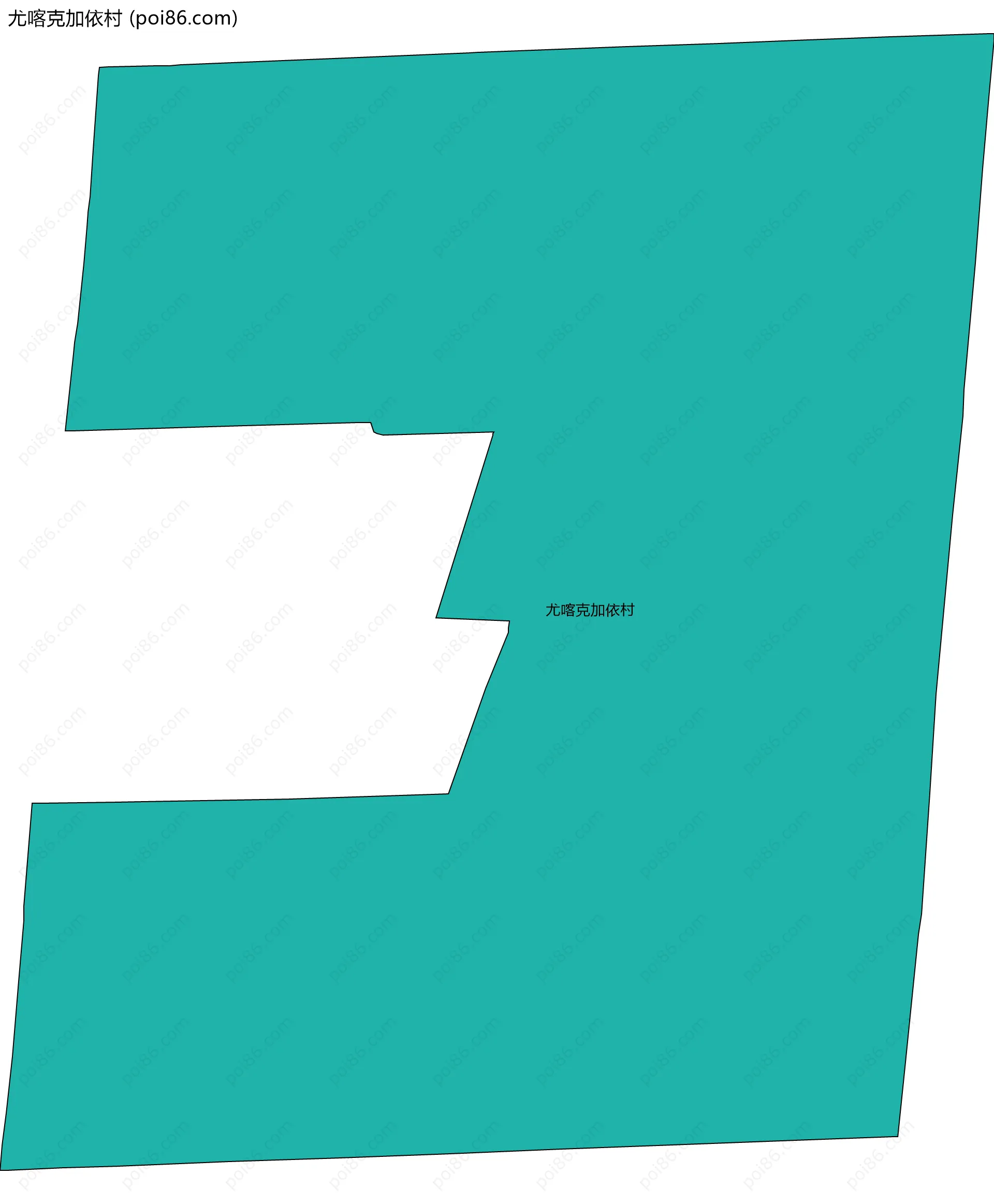 尤喀克加依村边界地图