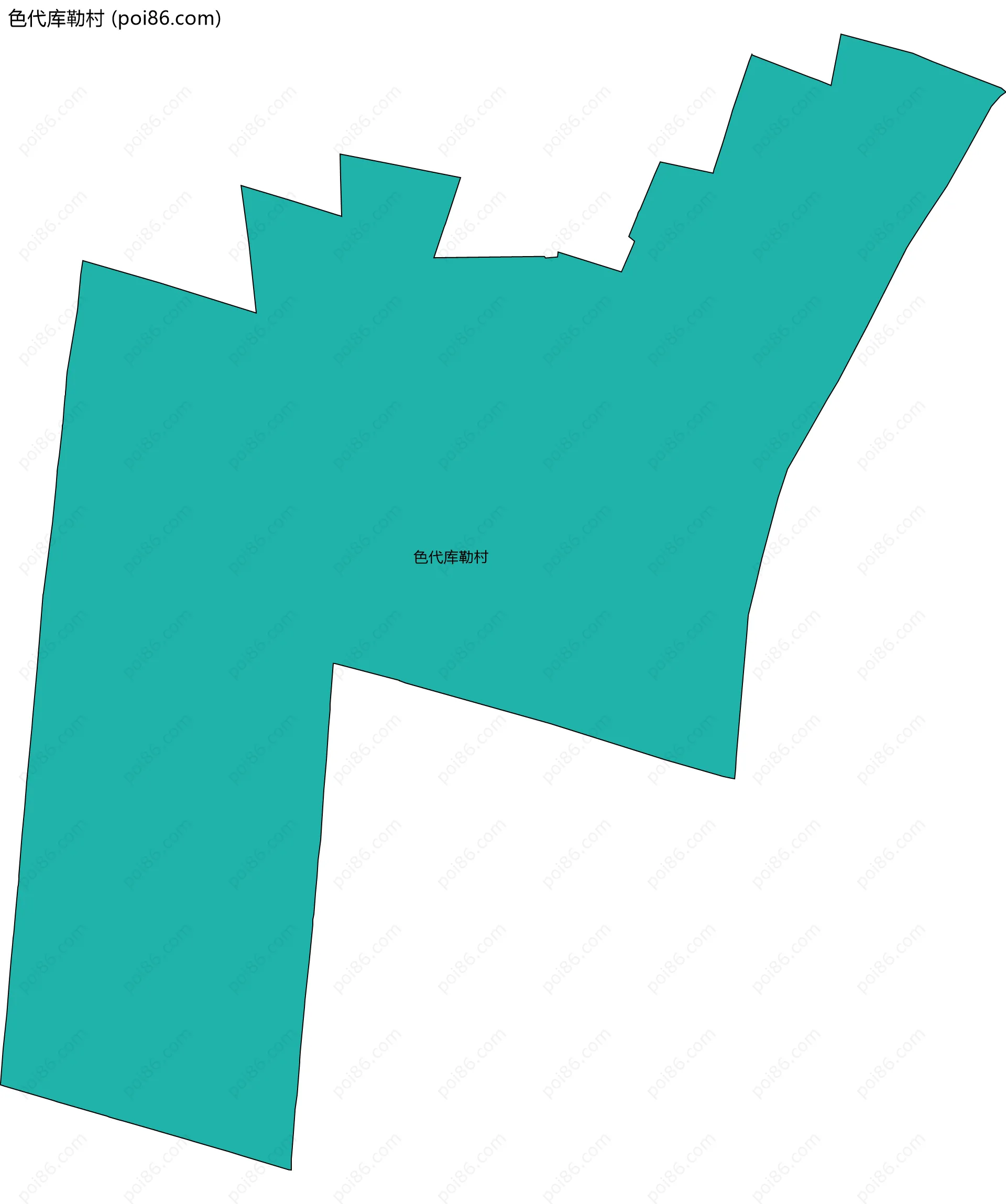 色代库勒村边界地图