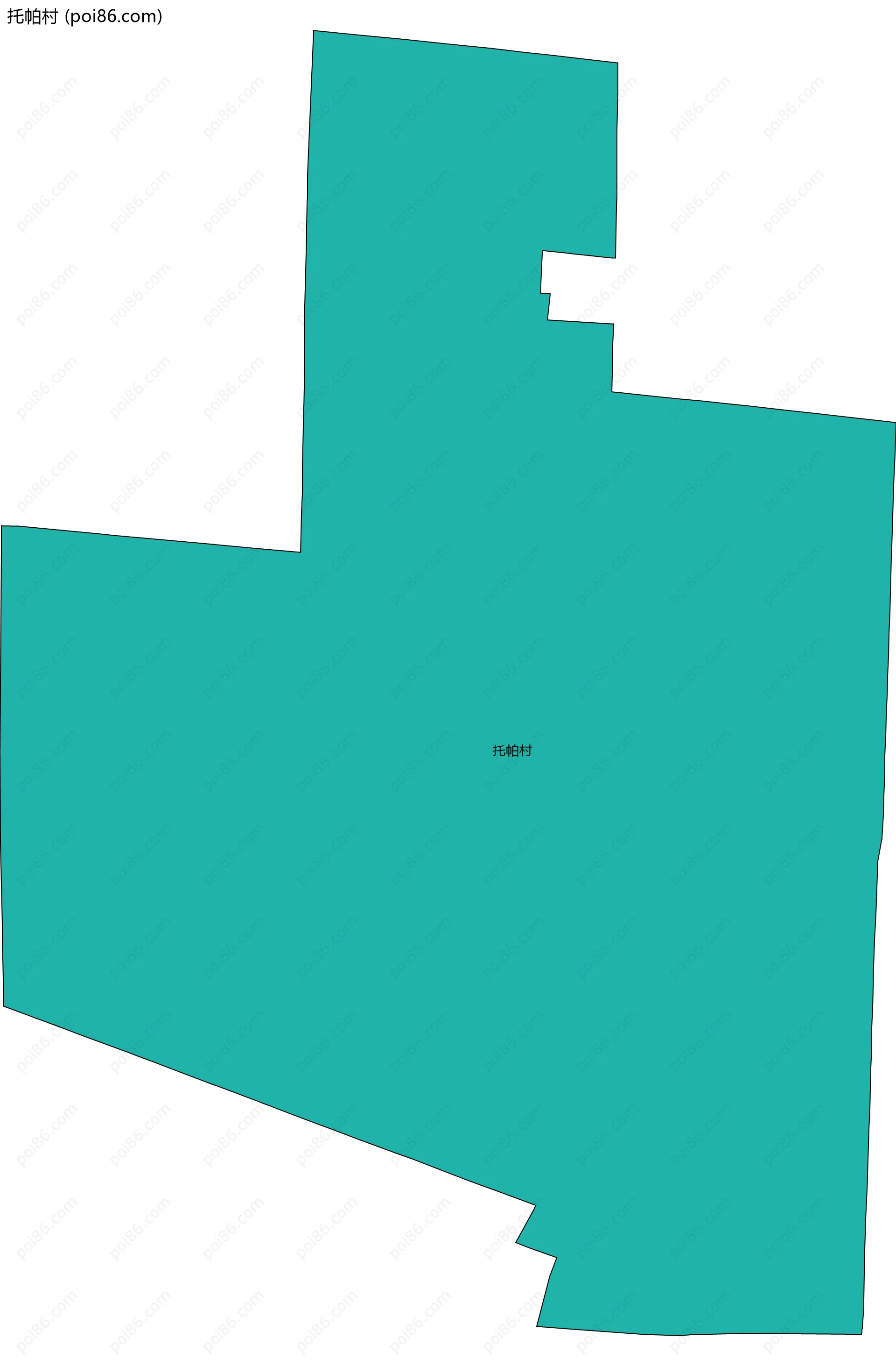 托帕村边界地图