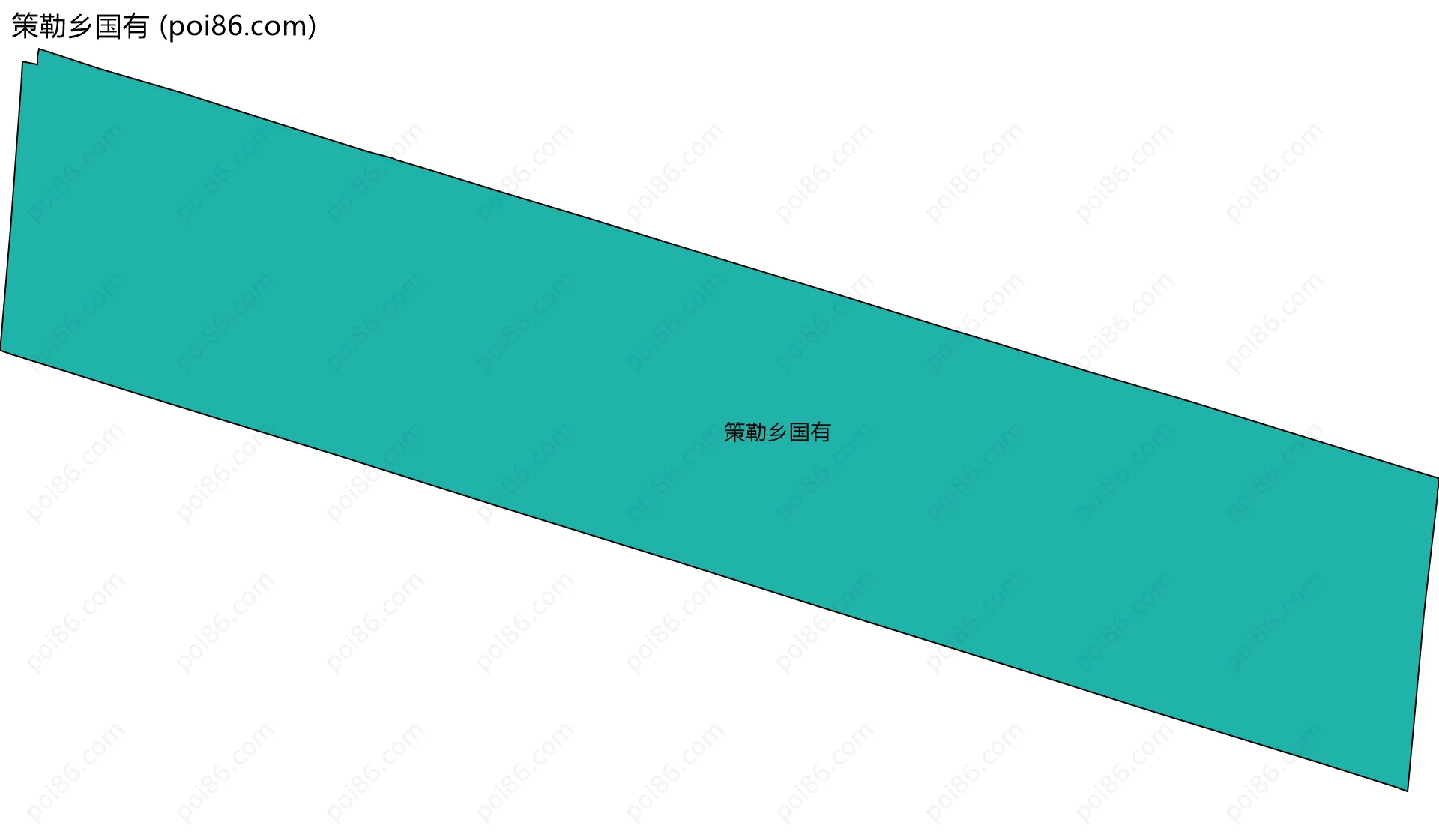 策勒乡国有边界地图