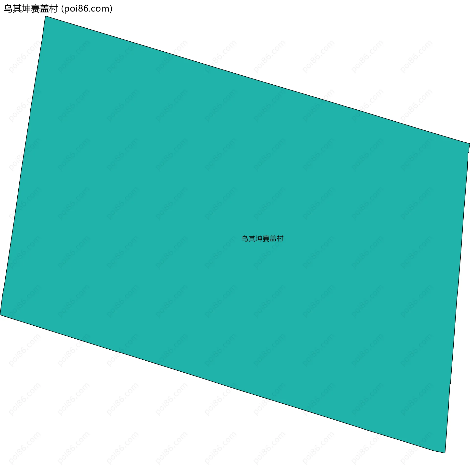 乌其坤赛盖村边界地图
