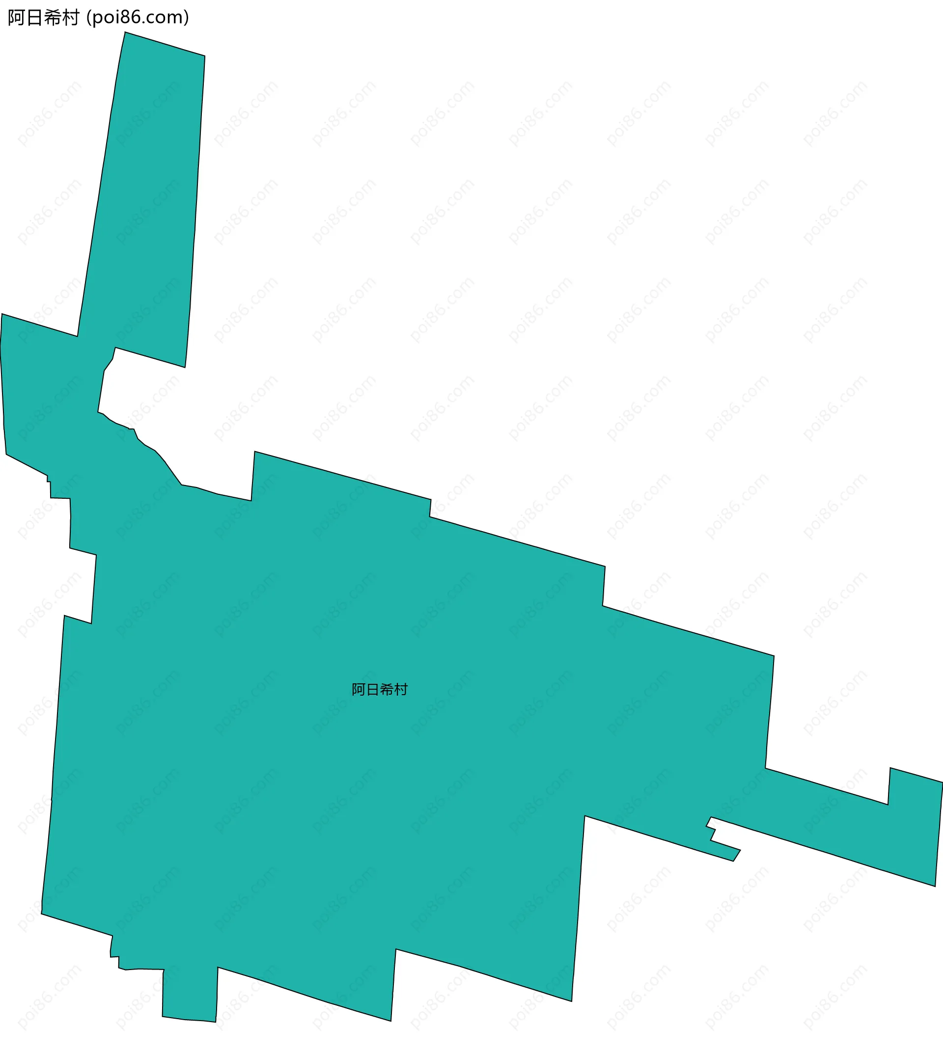 阿日希村边界地图