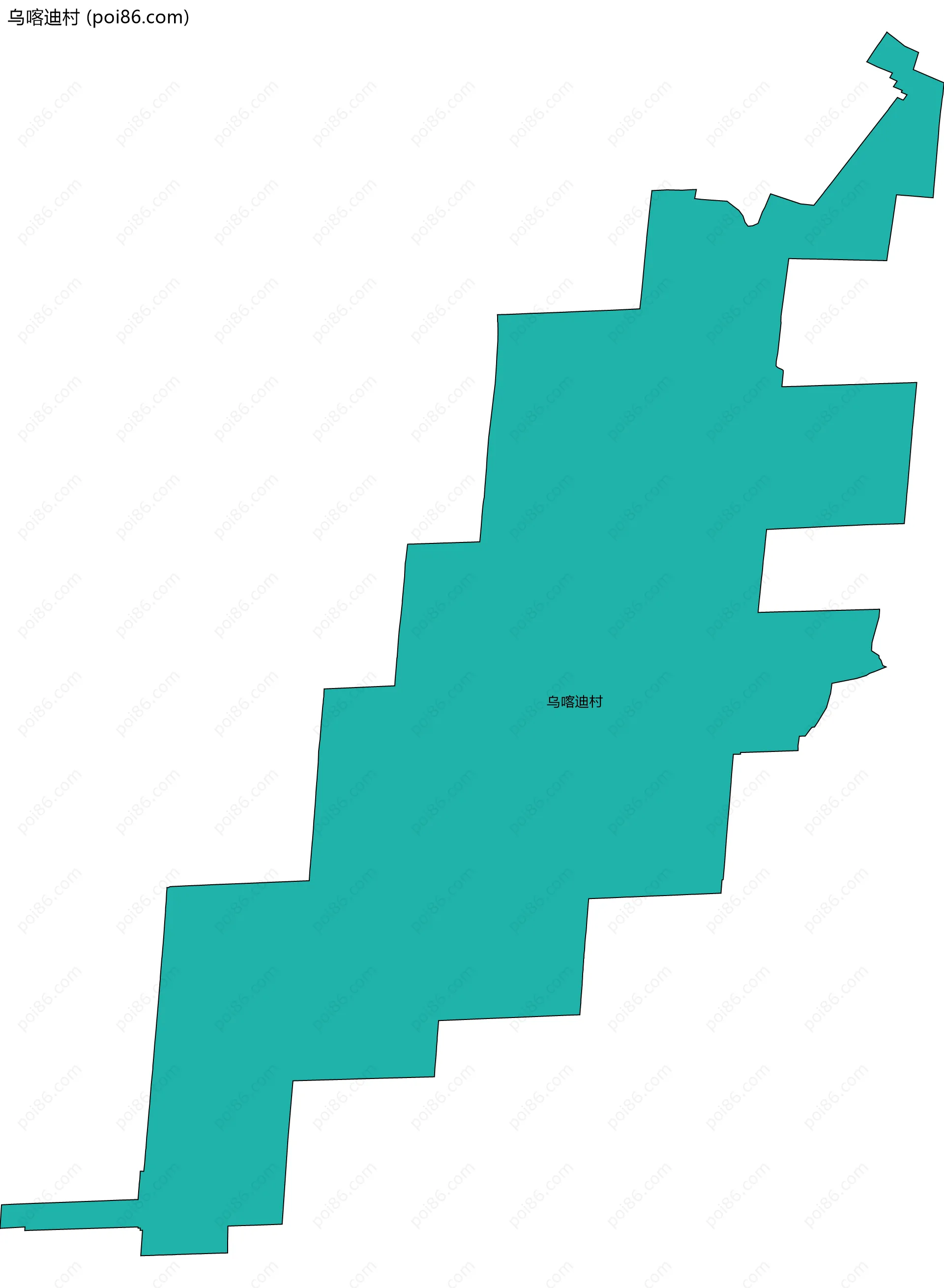 乌喀迪村边界地图