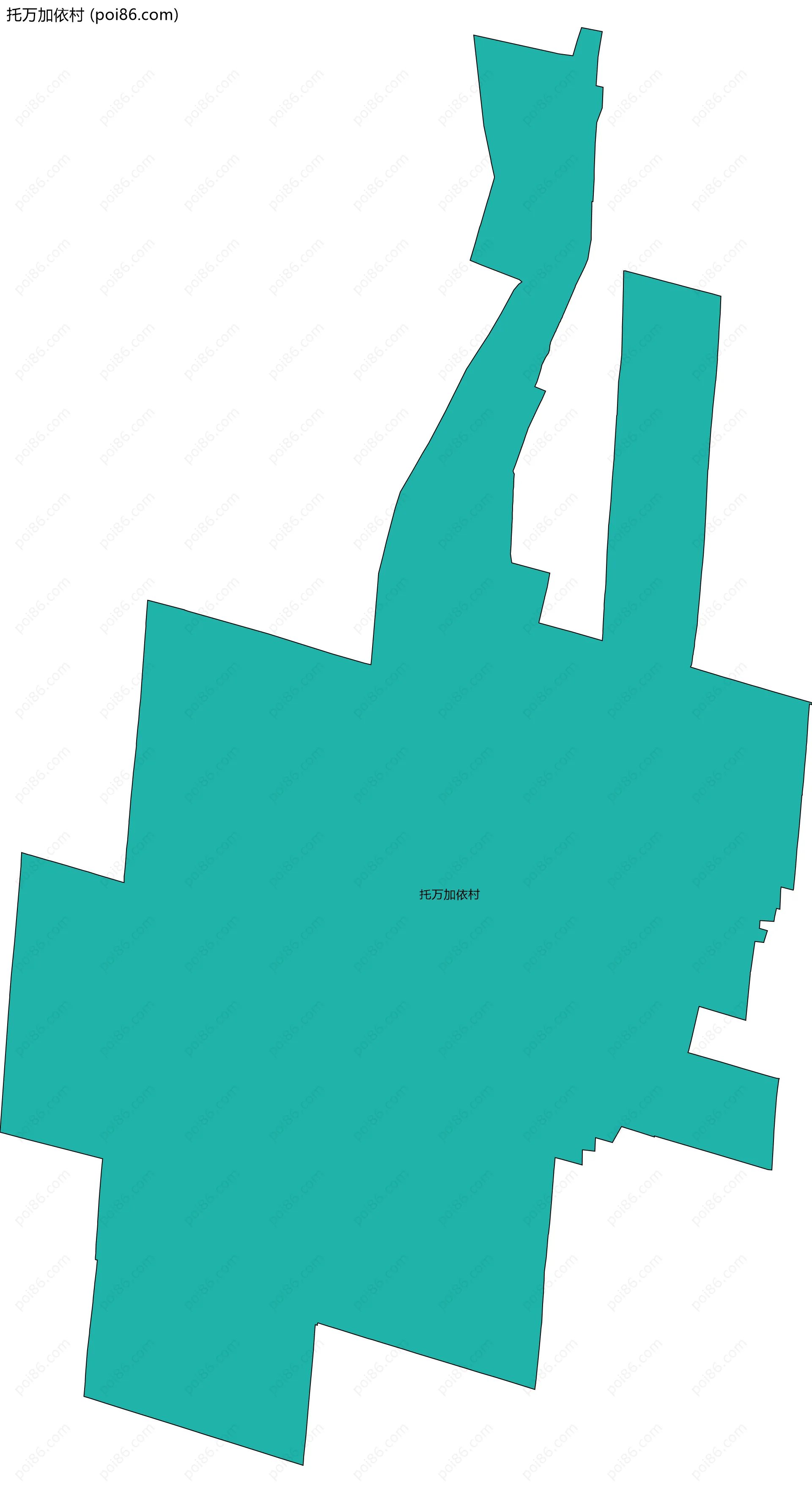 托万加依村边界地图