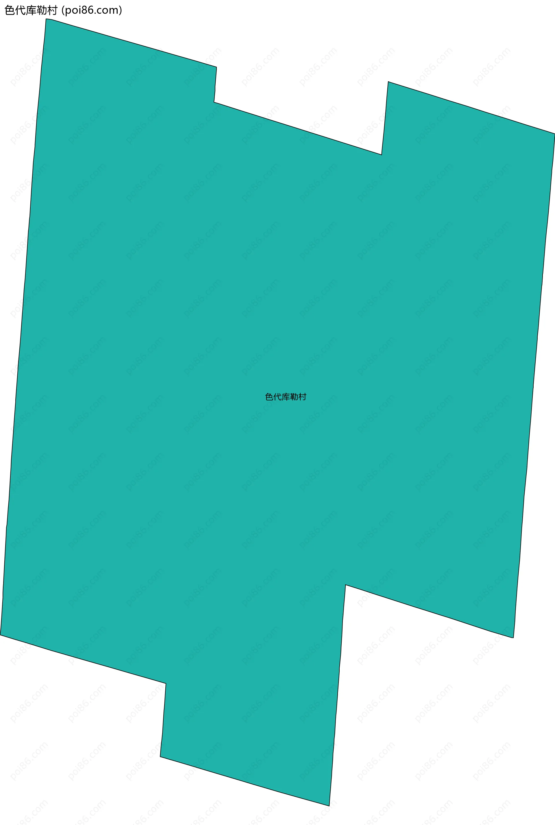 色代库勒村边界地图