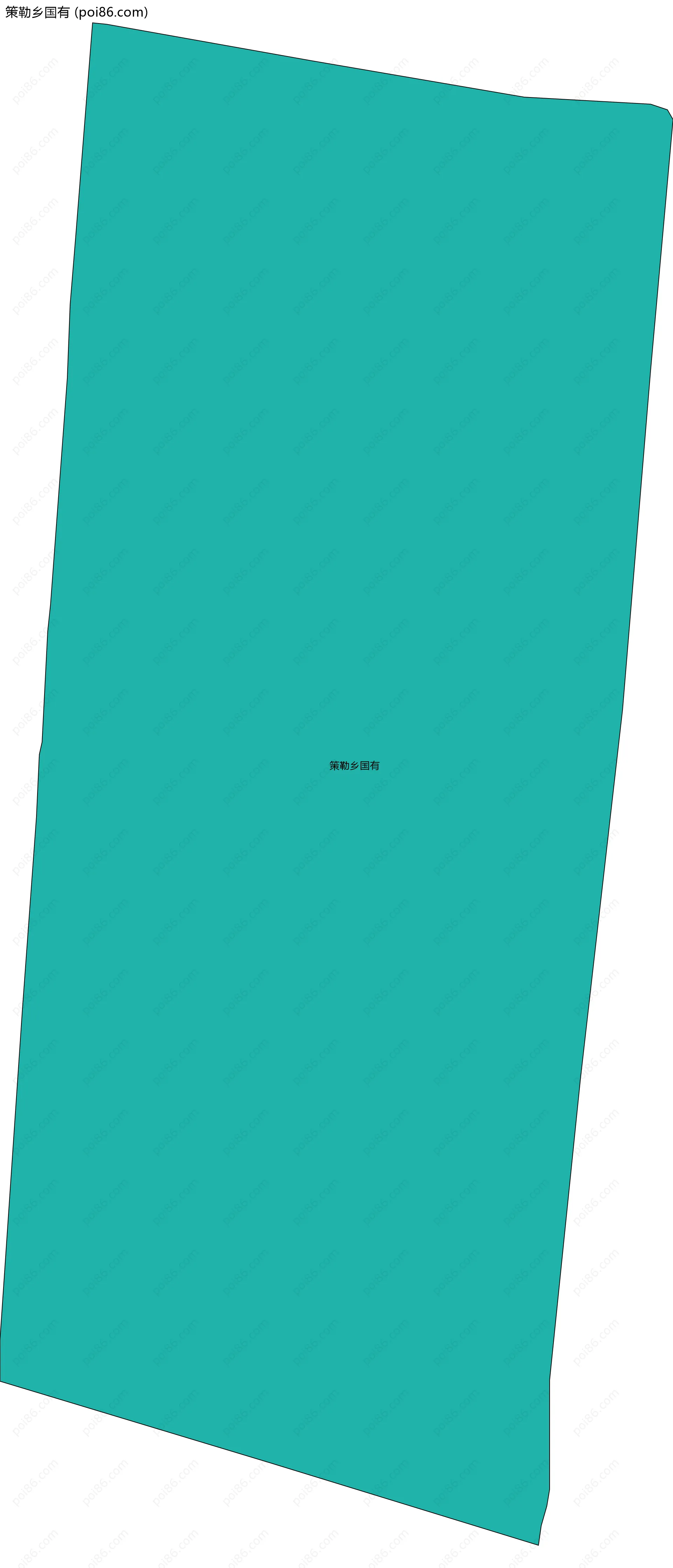 策勒乡国有边界地图