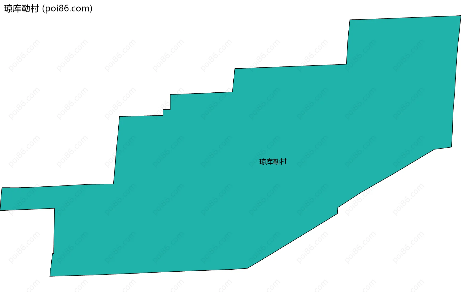 琼库勒村边界地图