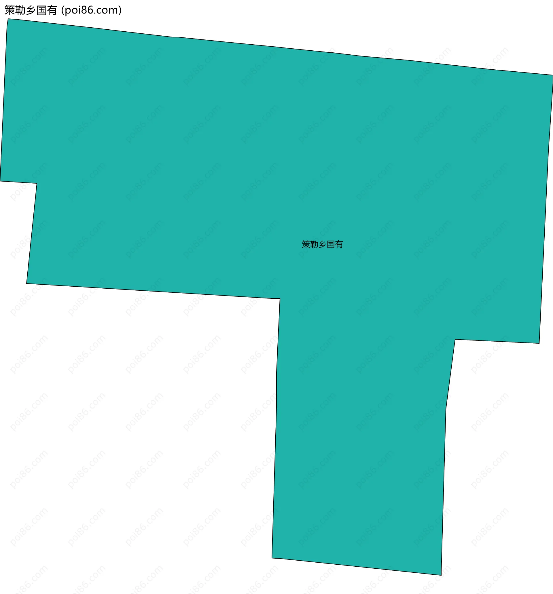 策勒乡国有边界地图