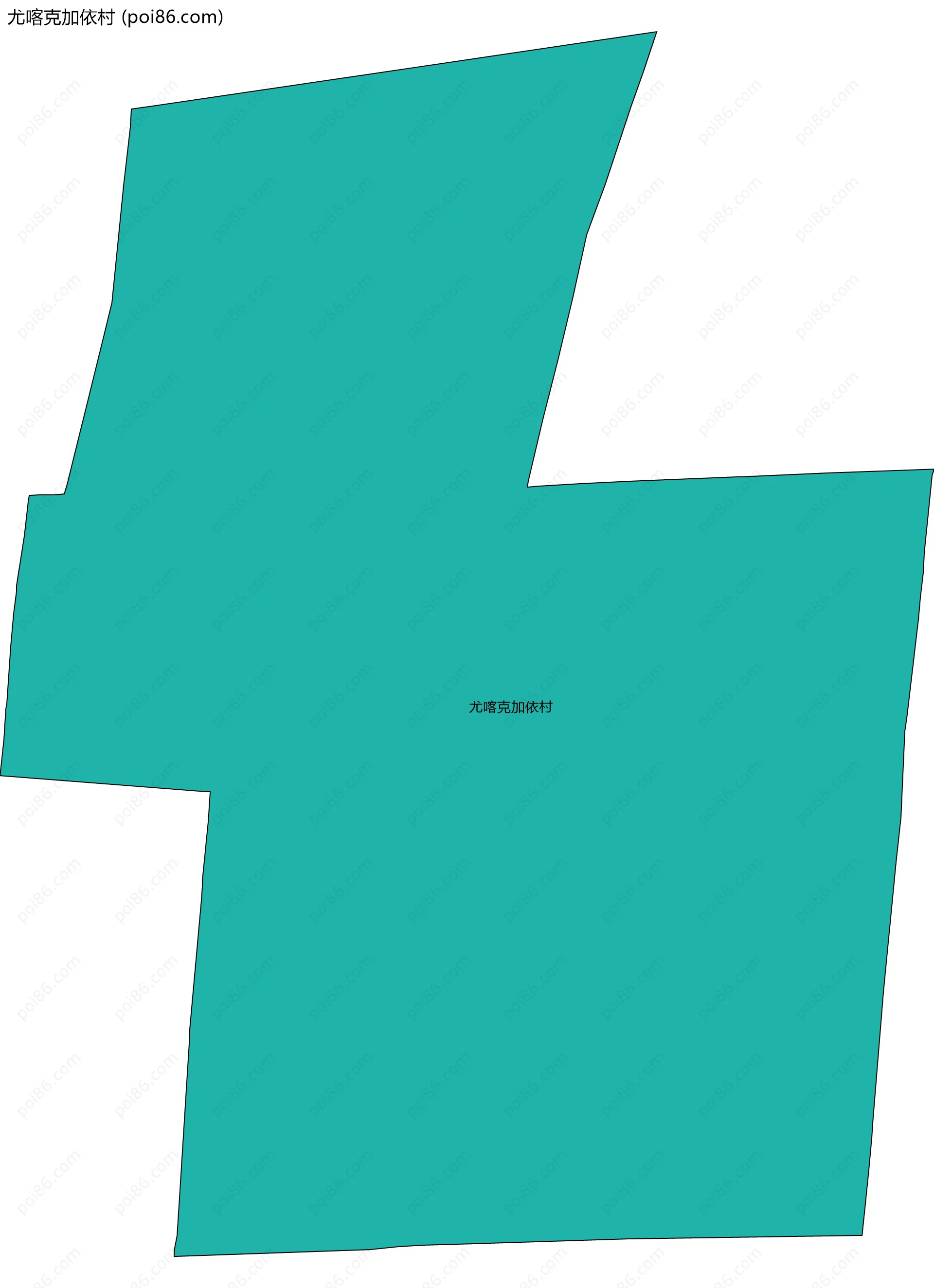 尤喀克加依村边界地图