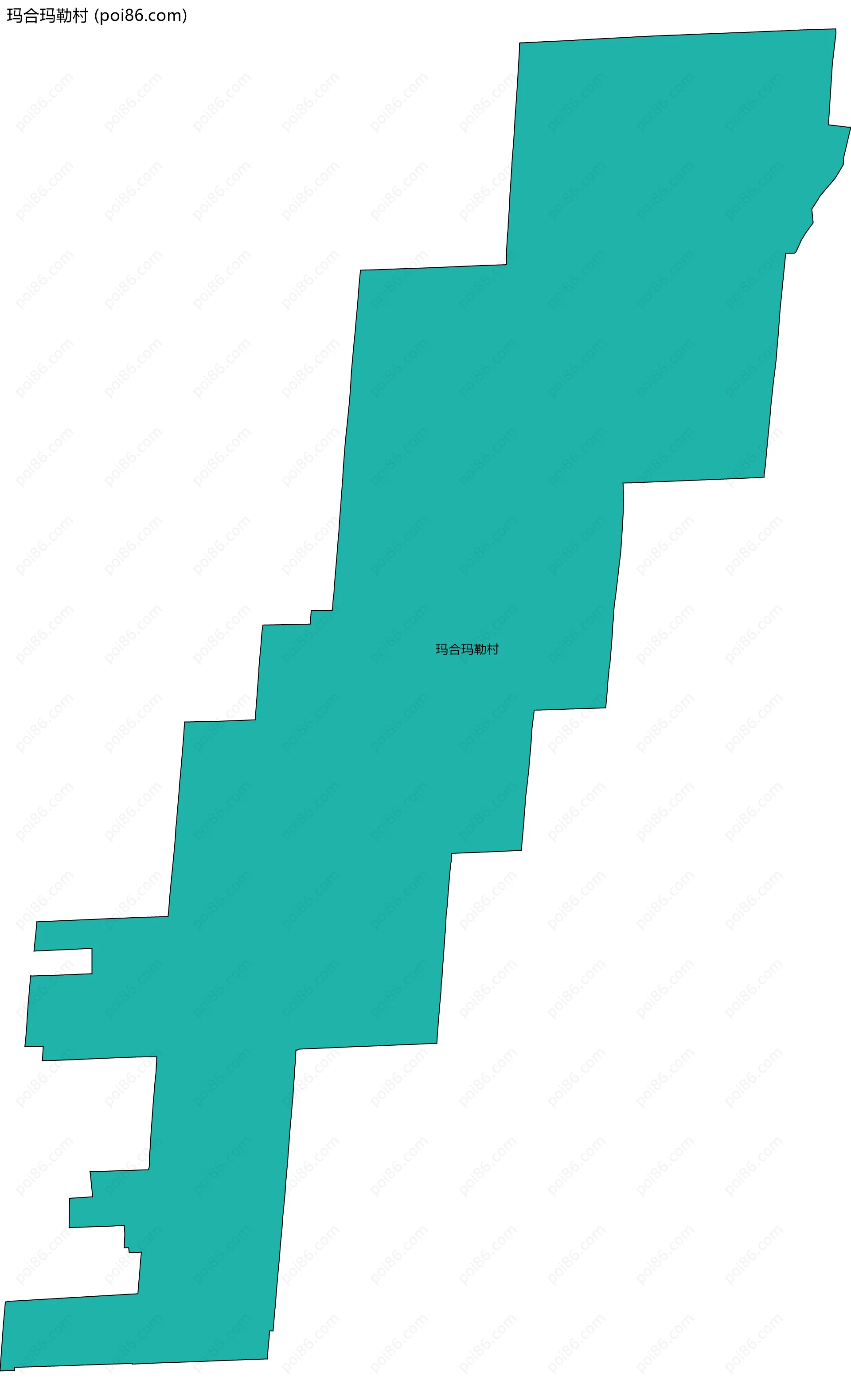 玛合玛勒村边界地图