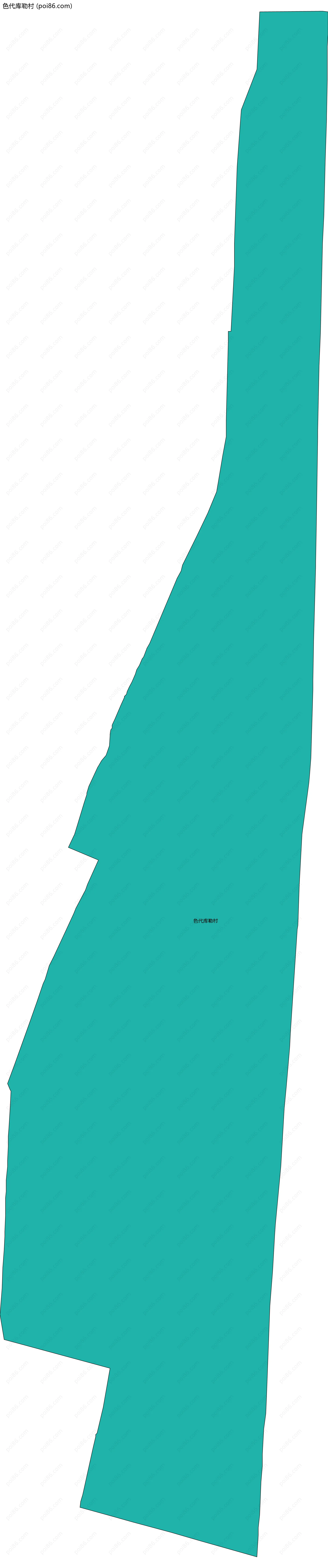 色代库勒村边界地图