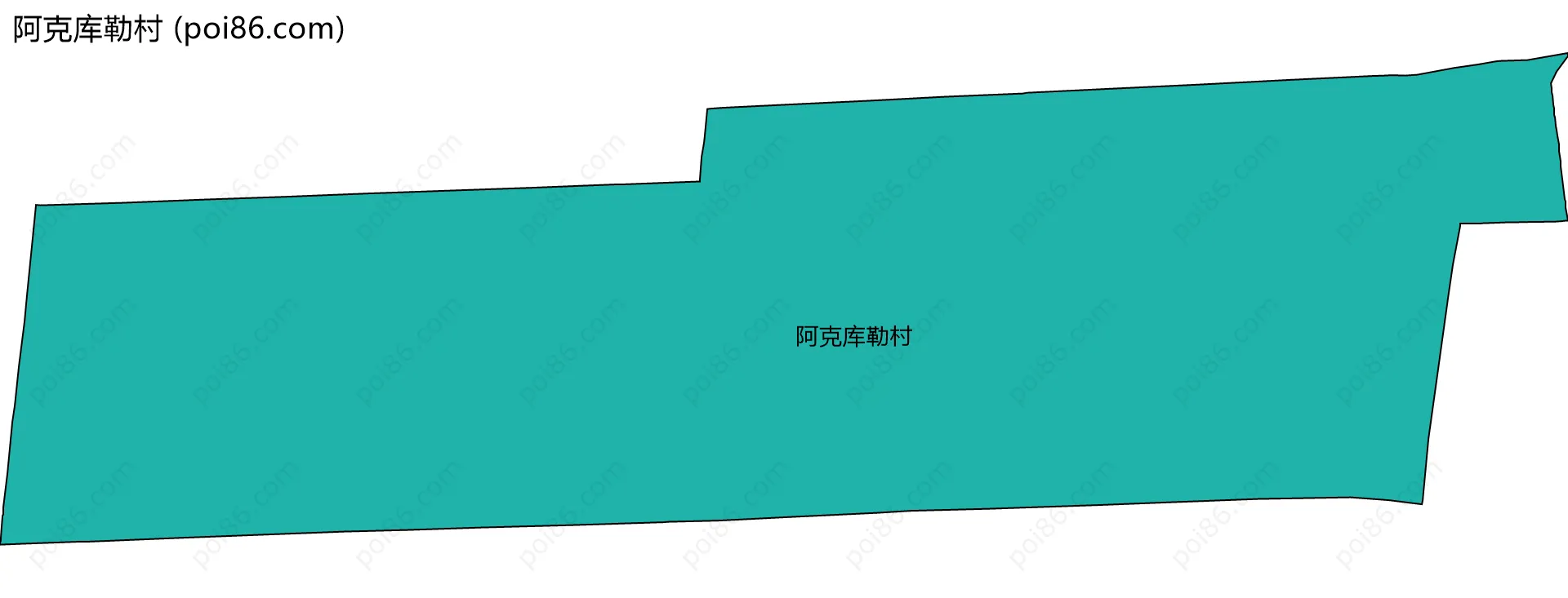 阿克库勒村边界地图