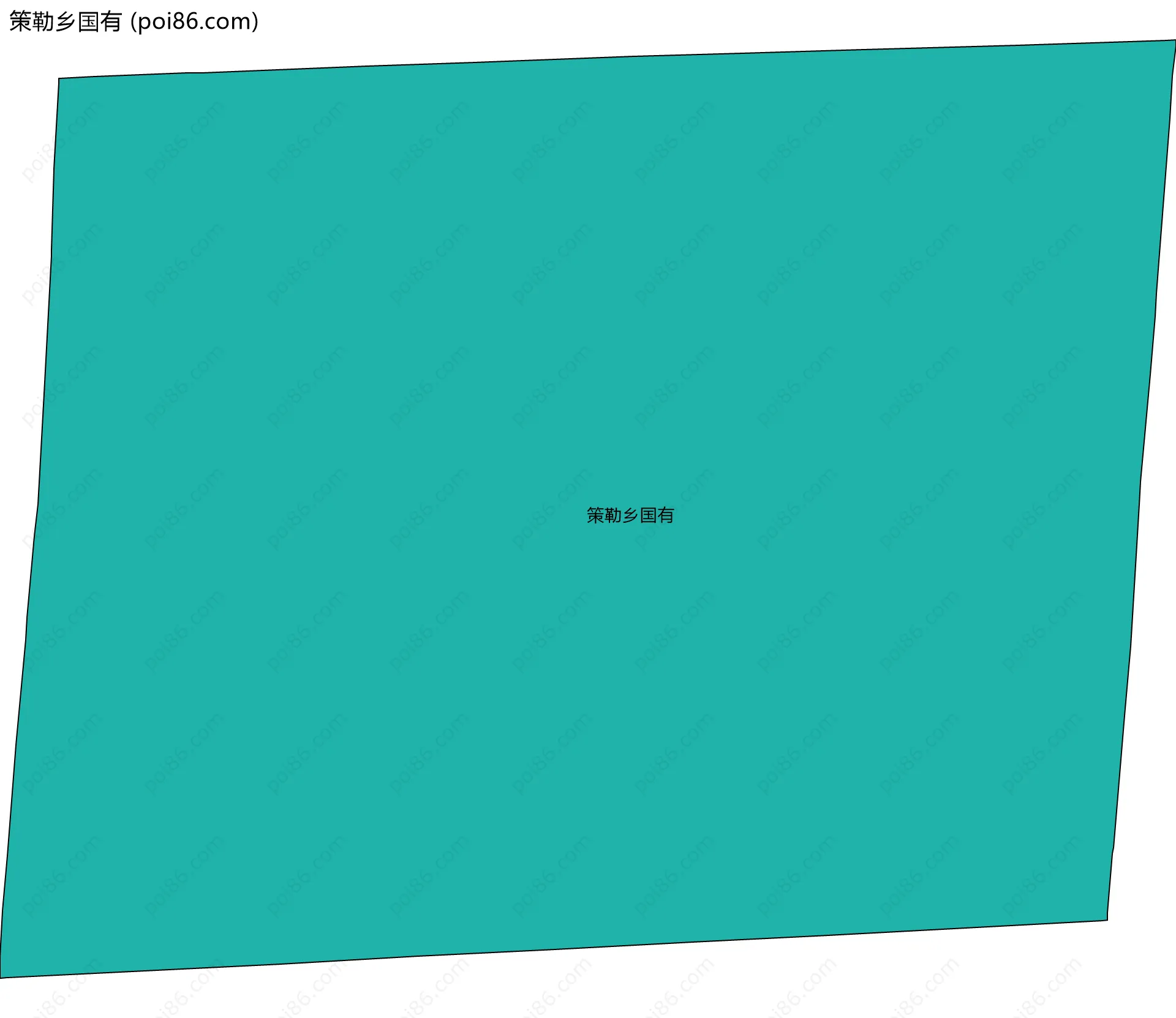 策勒乡国有边界地图