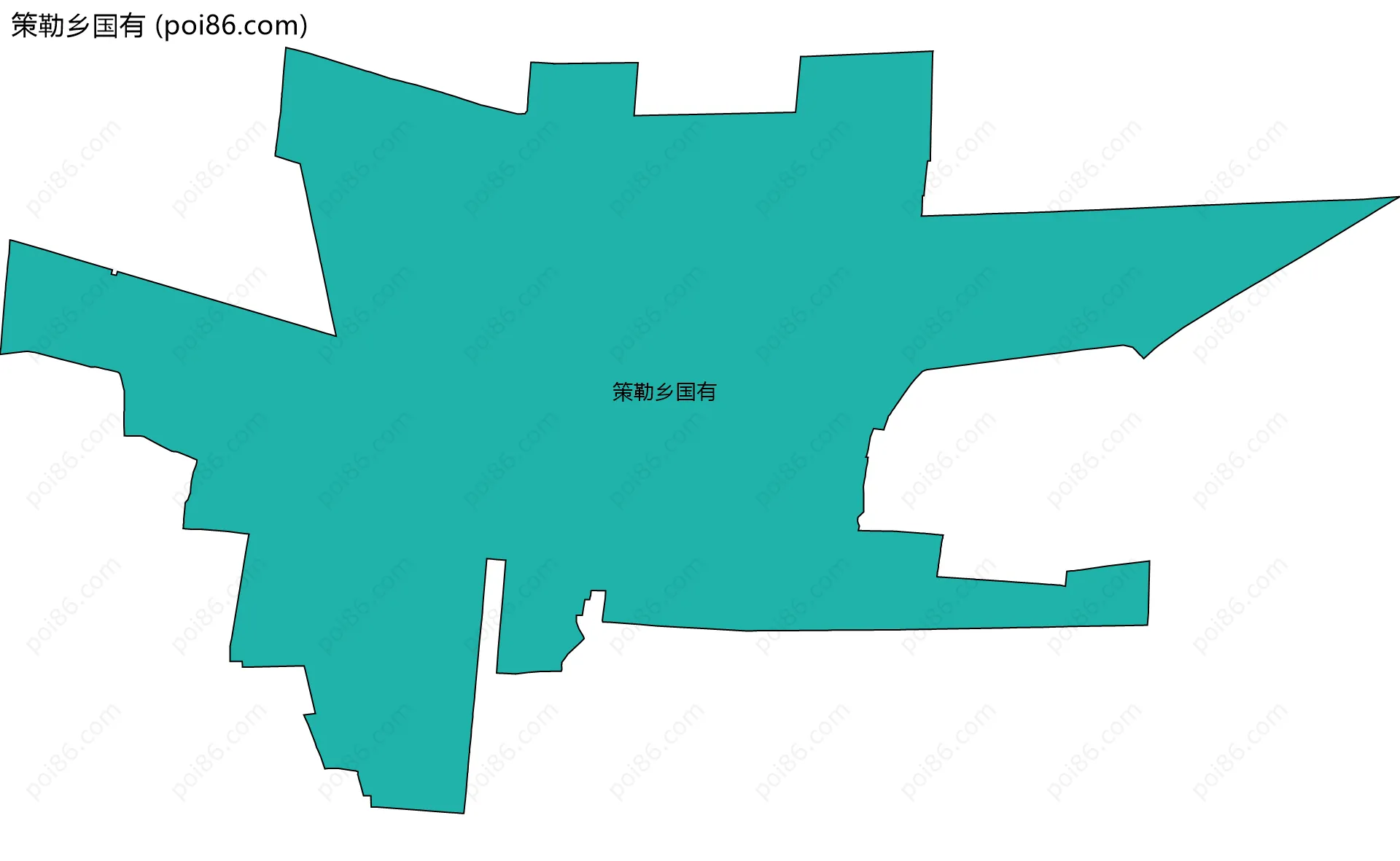 策勒乡国有边界地图