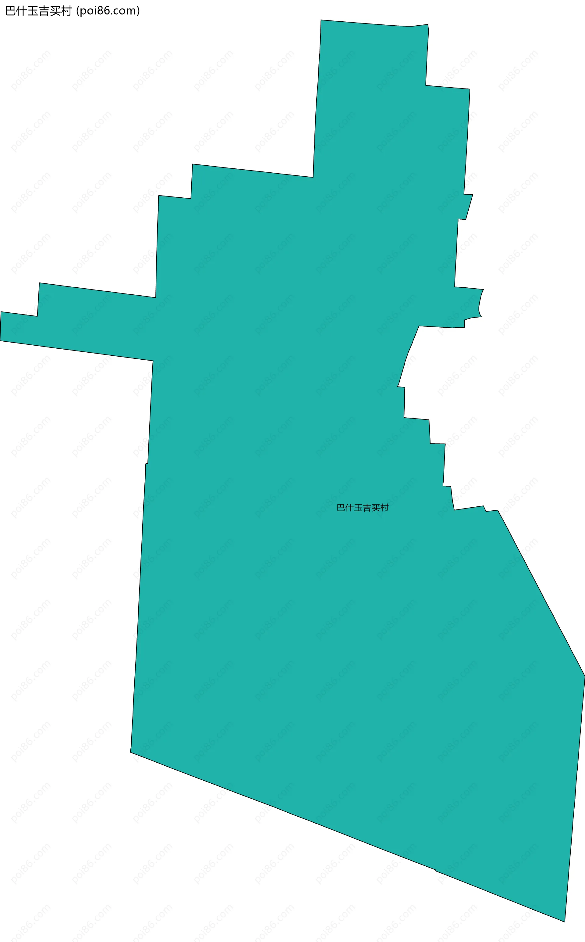 巴什玉吉买村边界地图