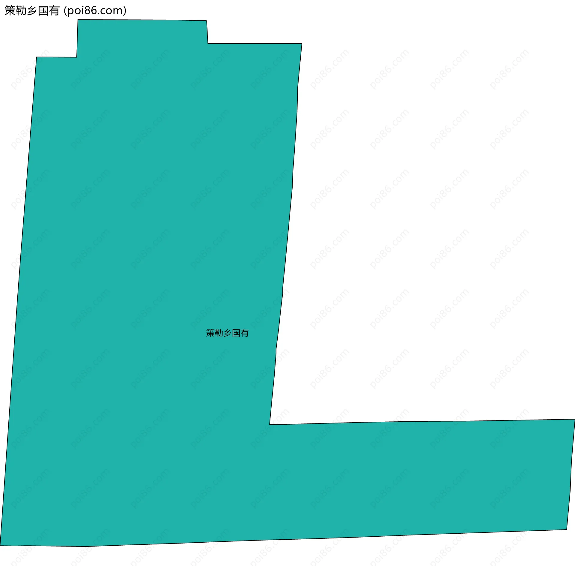策勒乡国有边界地图