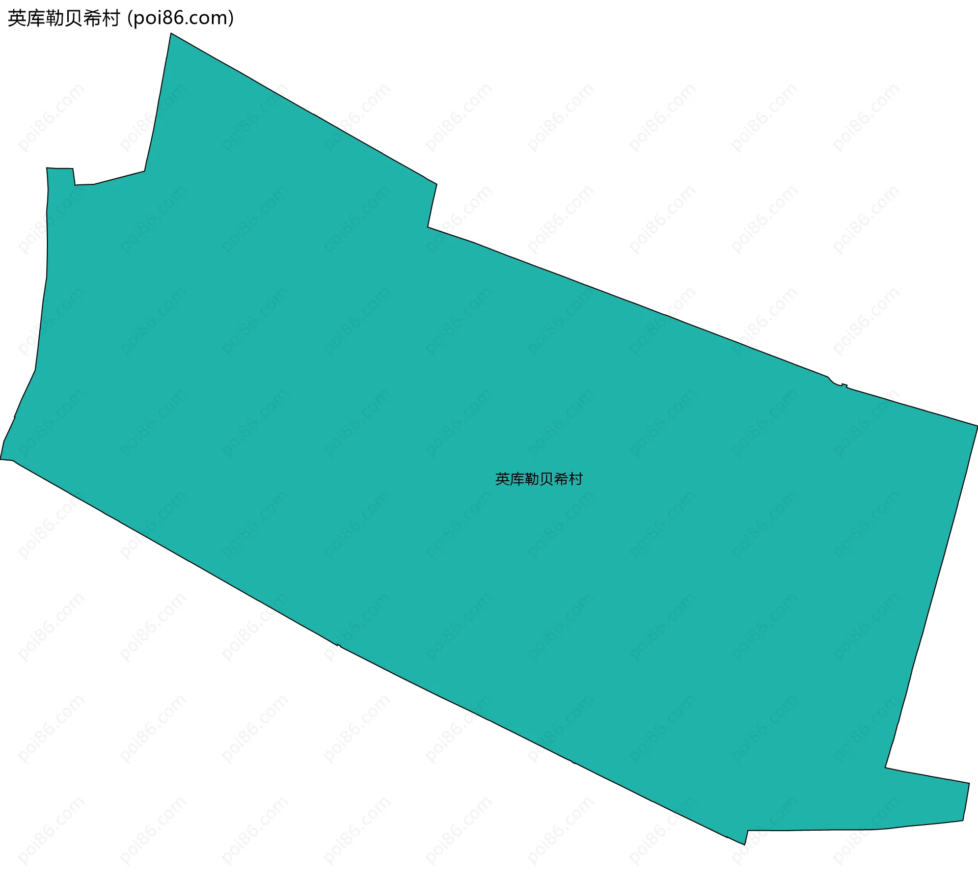 英库勒贝希村边界地图
