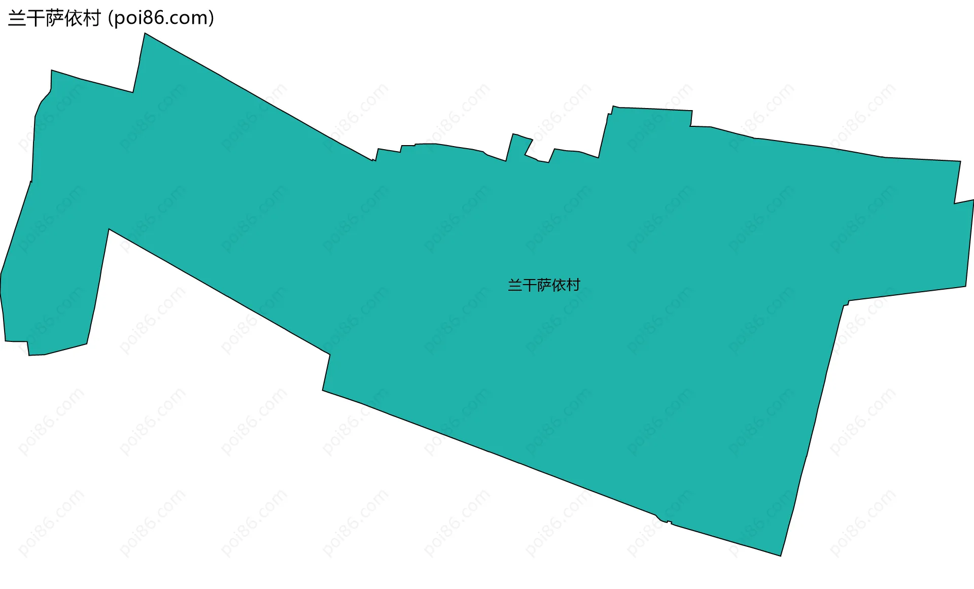 兰干萨依村边界地图