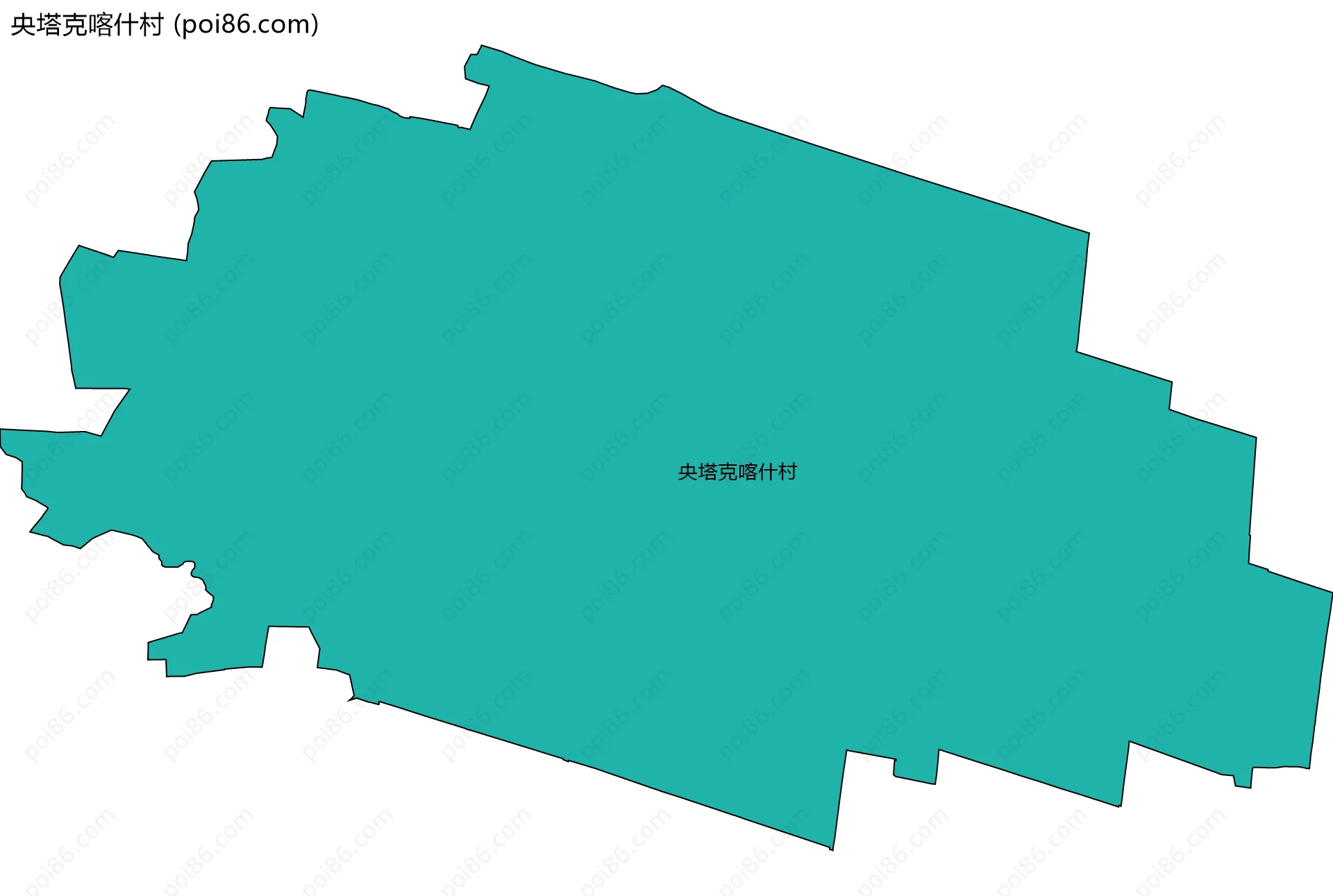 央塔克喀什村边界地图