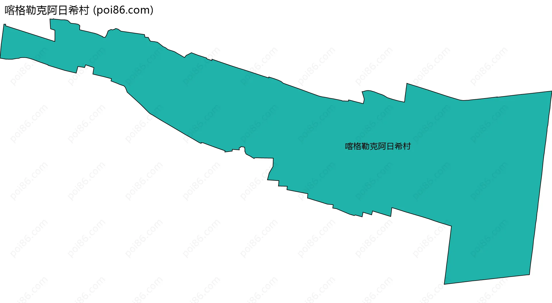 喀格勒克阿日希村边界地图