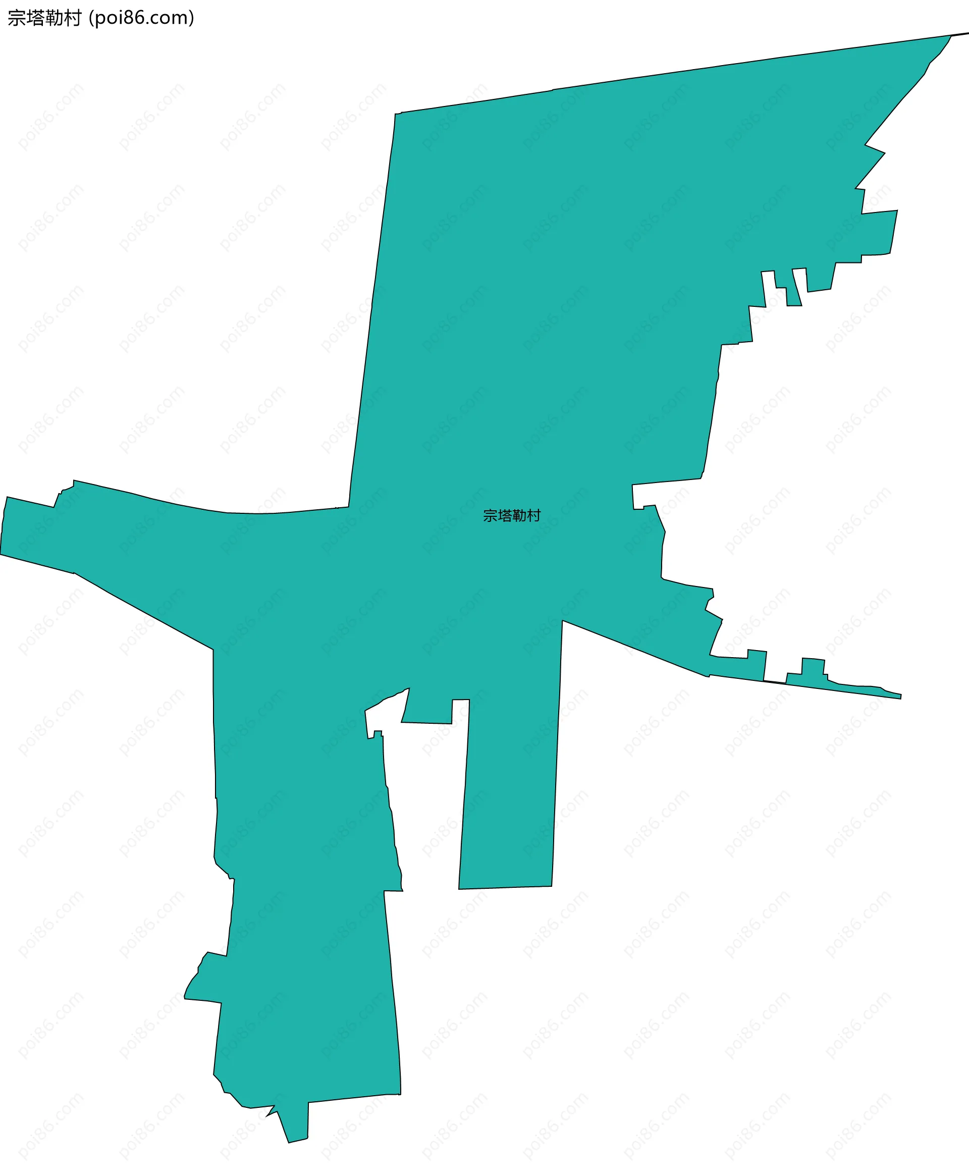 宗塔勒村边界地图
