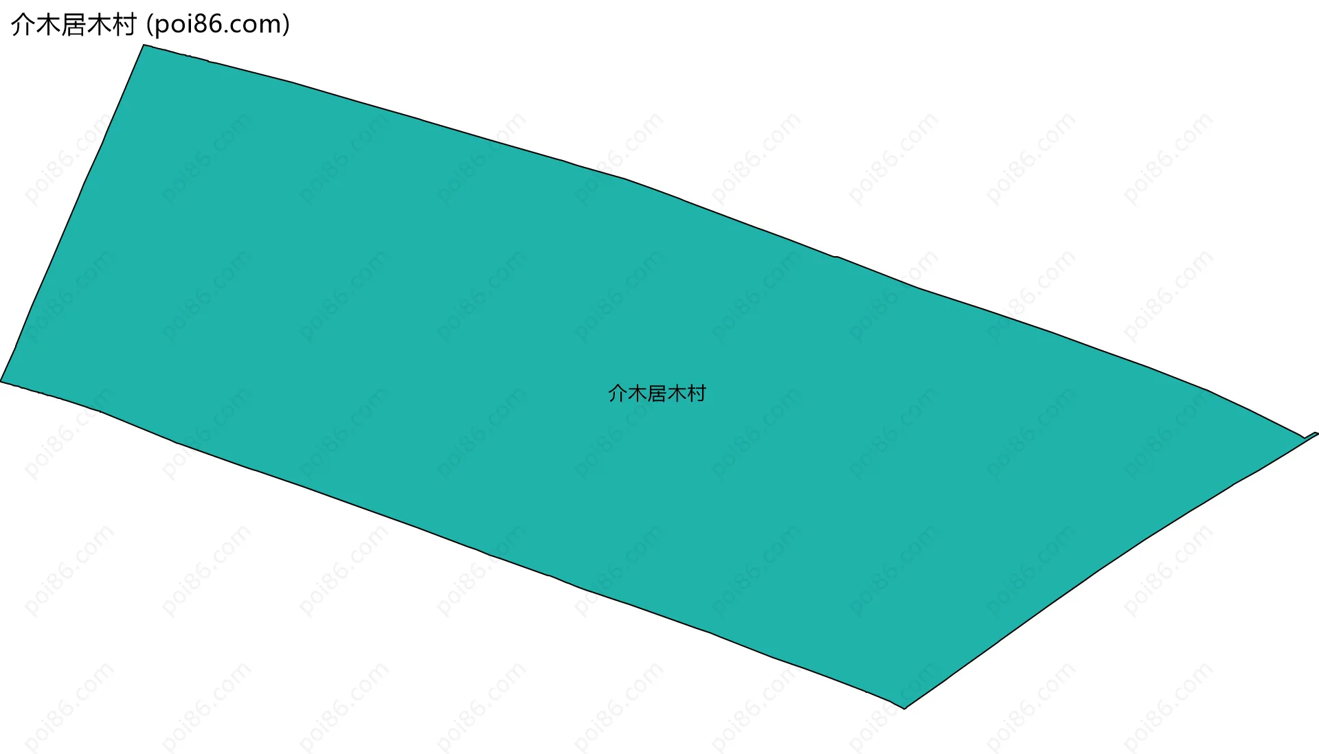 介木居木村边界地图