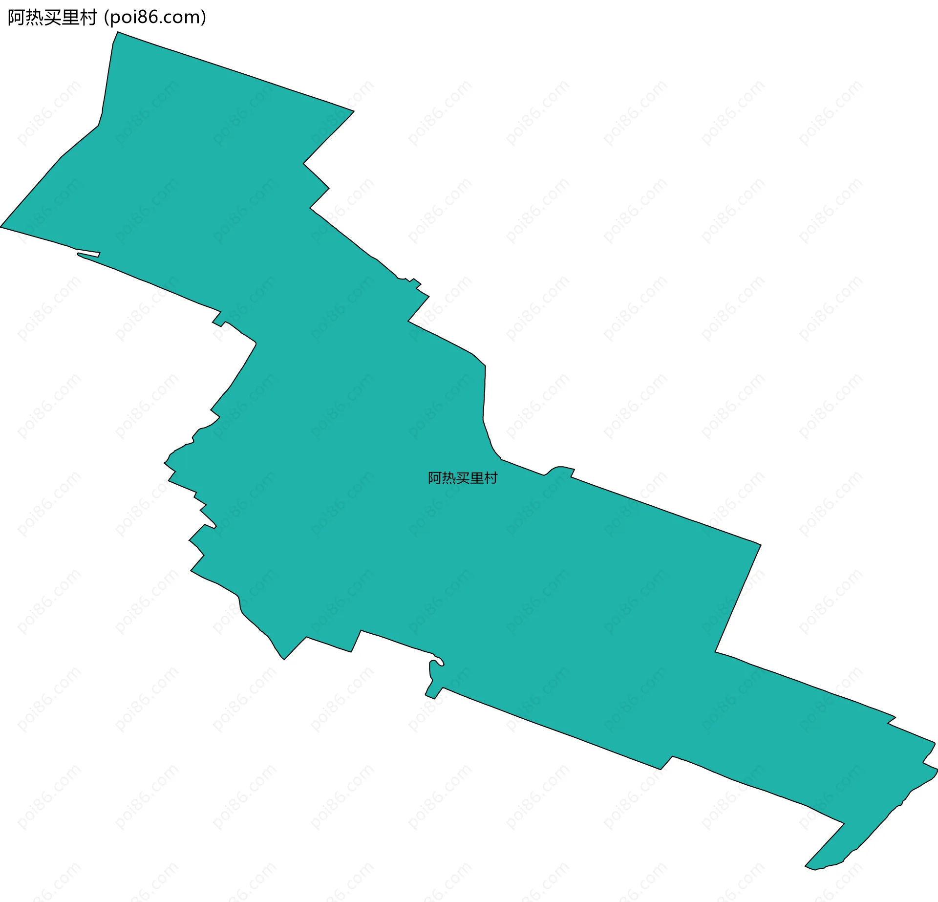 阿热买里村边界地图