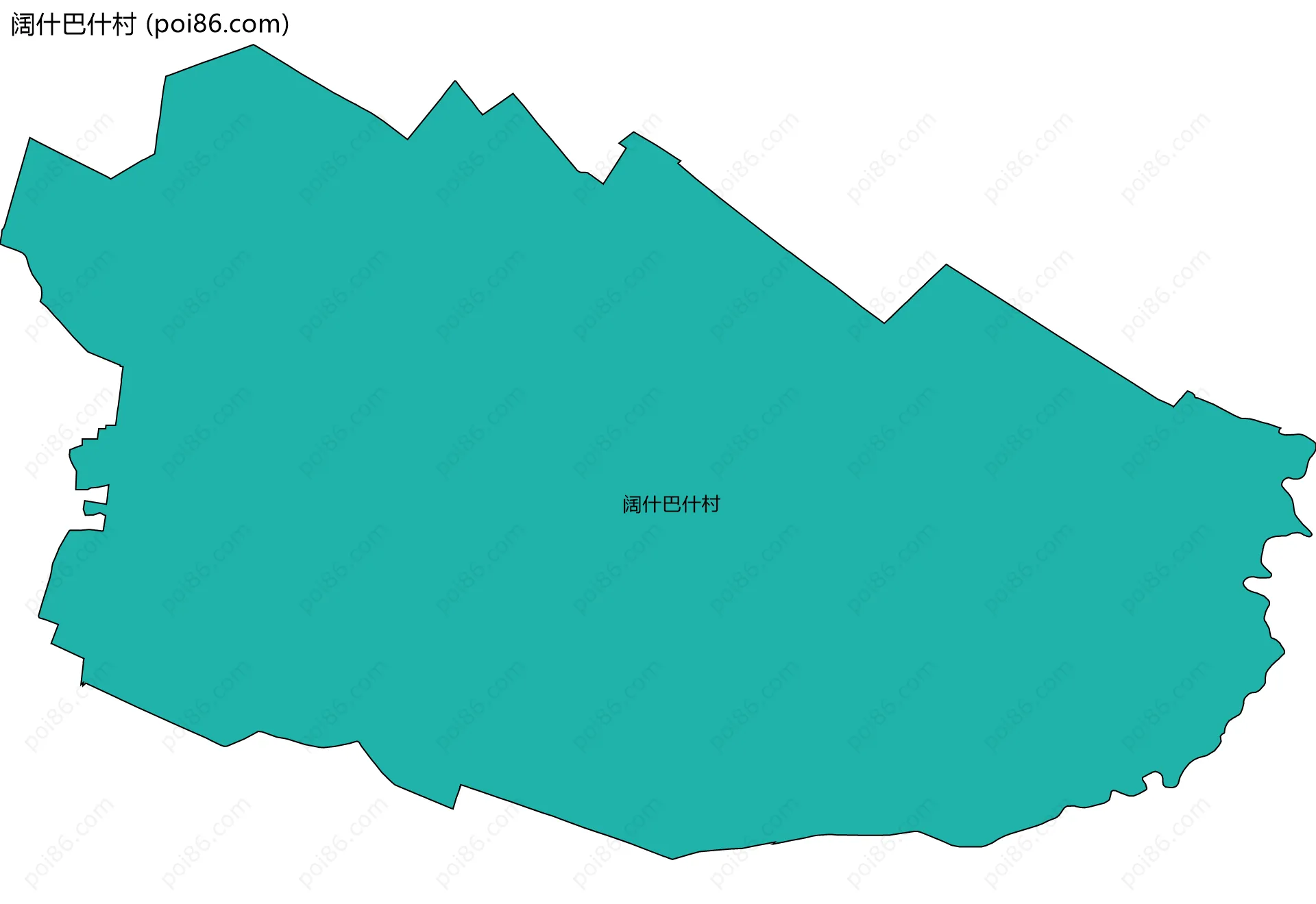 阔什巴什村边界地图