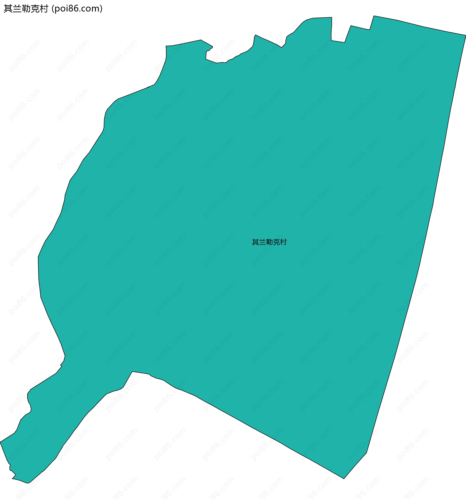 其兰勒克村边界地图