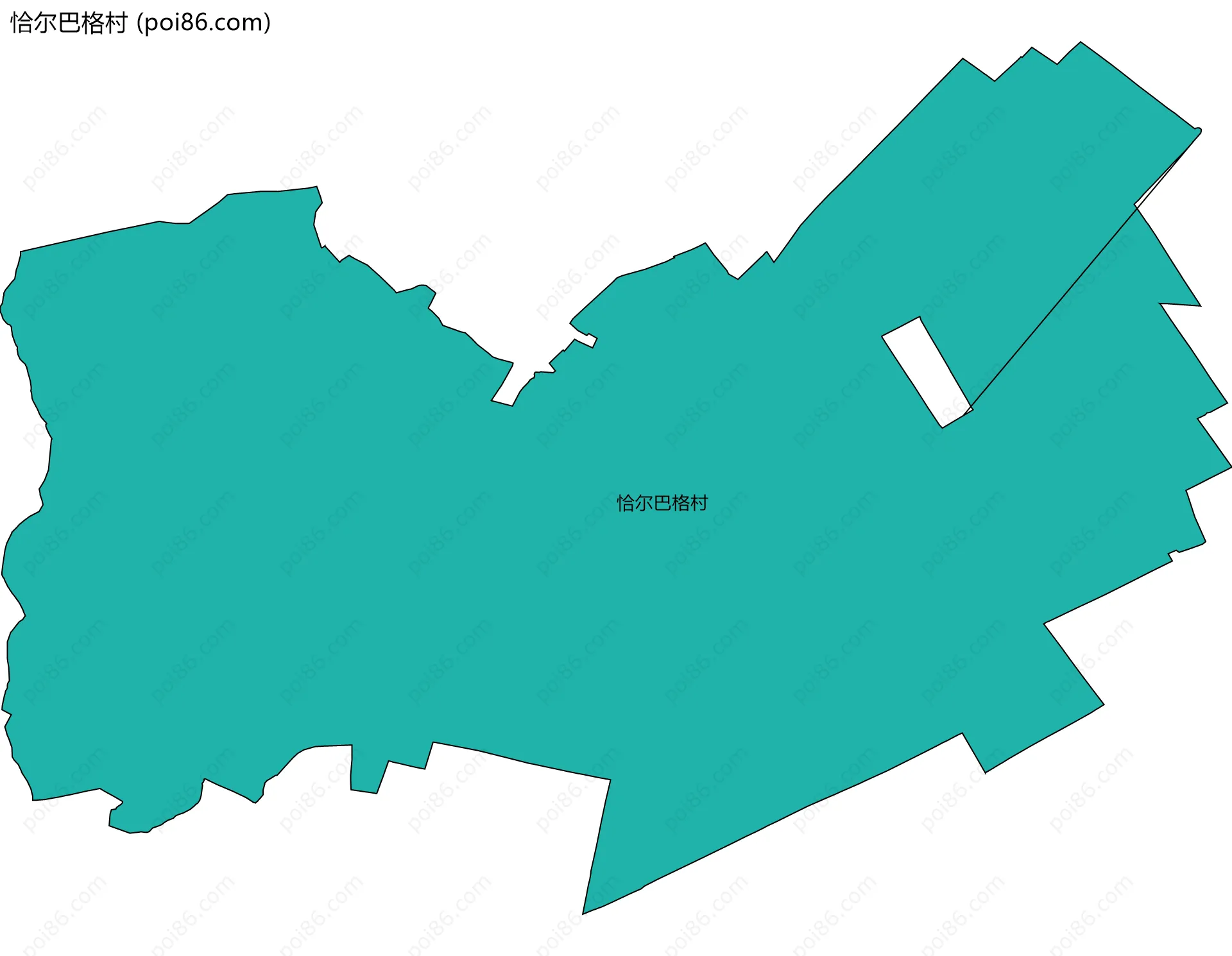 恰尔巴格村边界地图