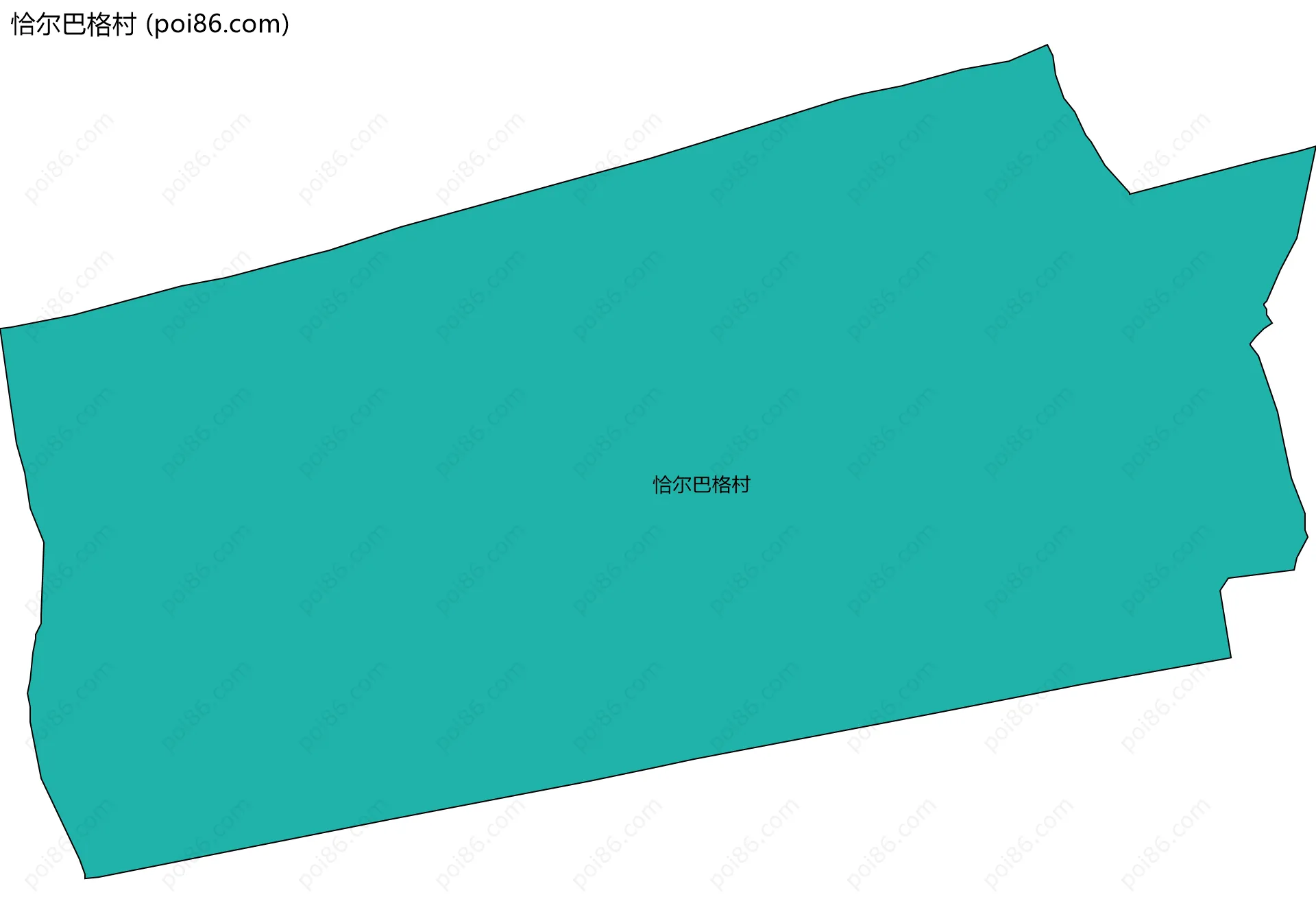 恰尔巴格村边界地图