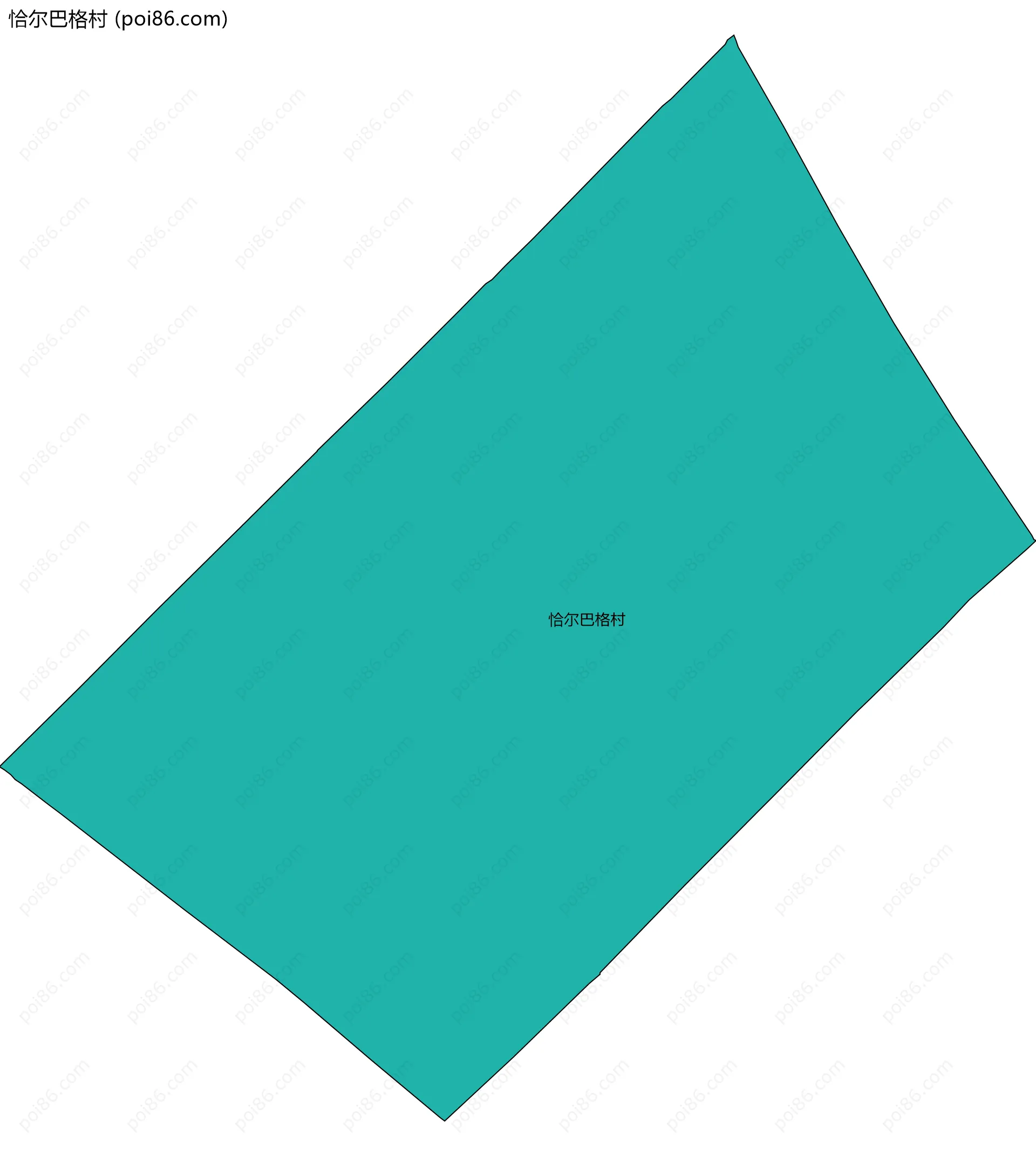 恰尔巴格村边界地图