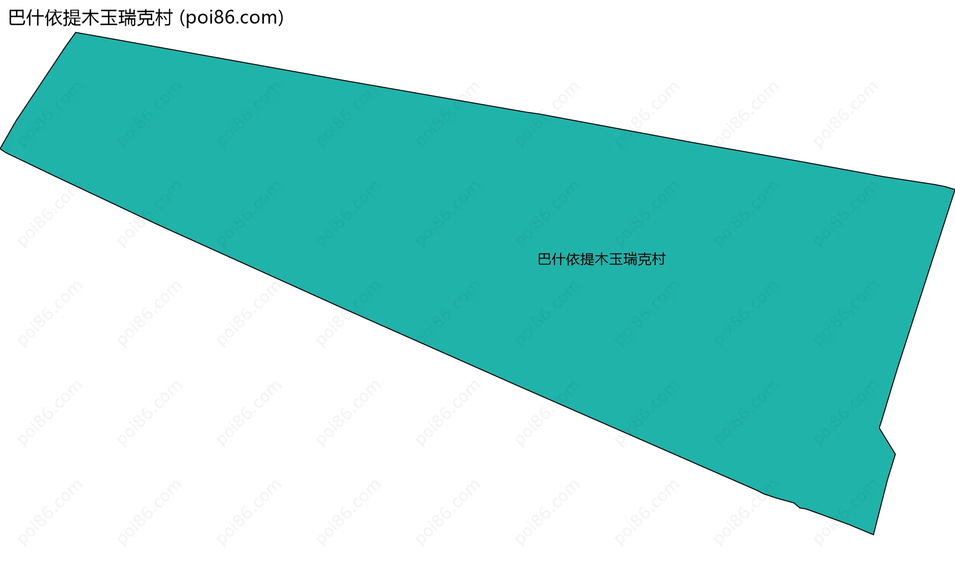 巴什依提木玉瑞克村边界地图