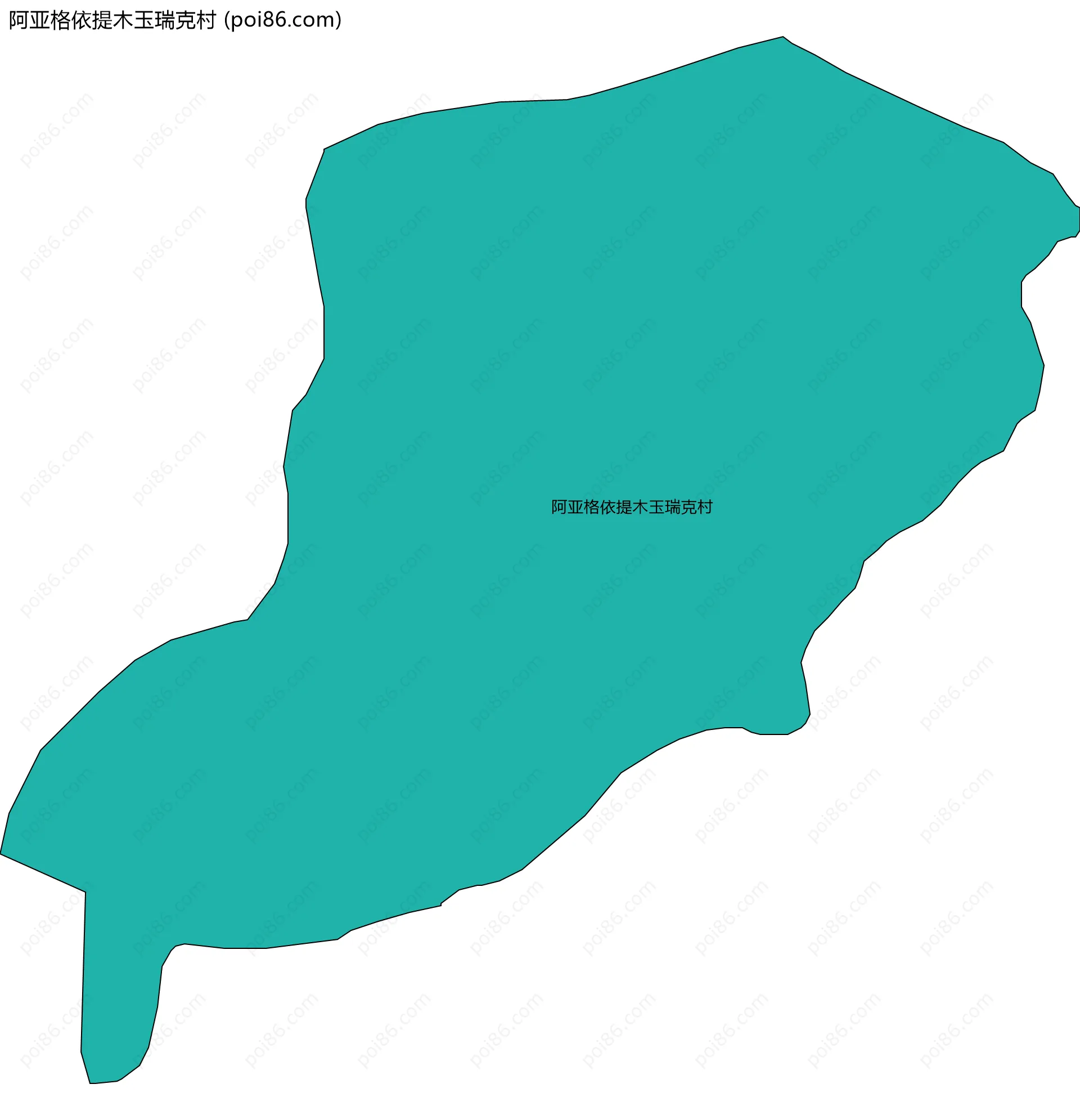 阿亚格依提木玉瑞克村边界地图