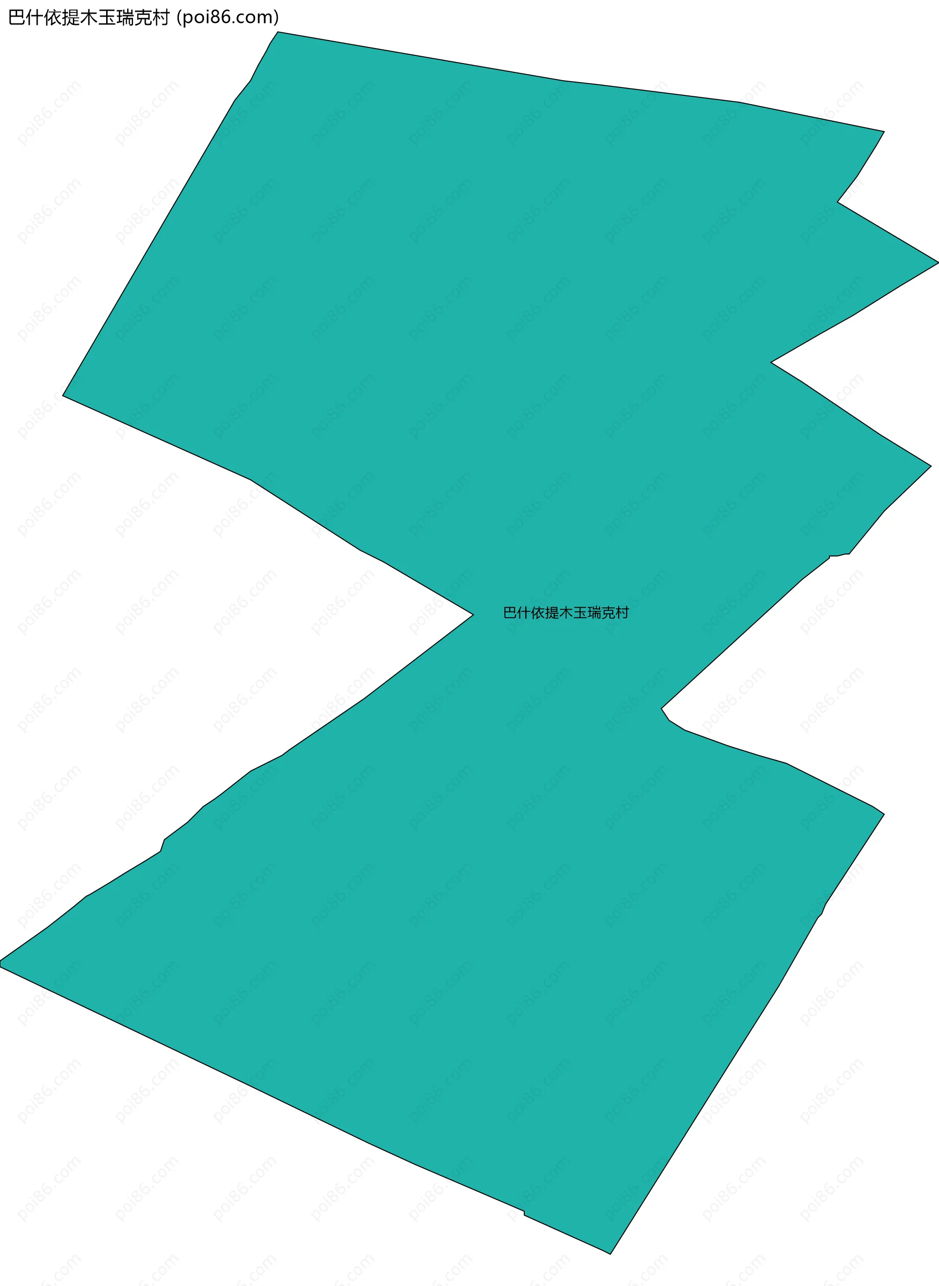 巴什依提木玉瑞克村边界地图