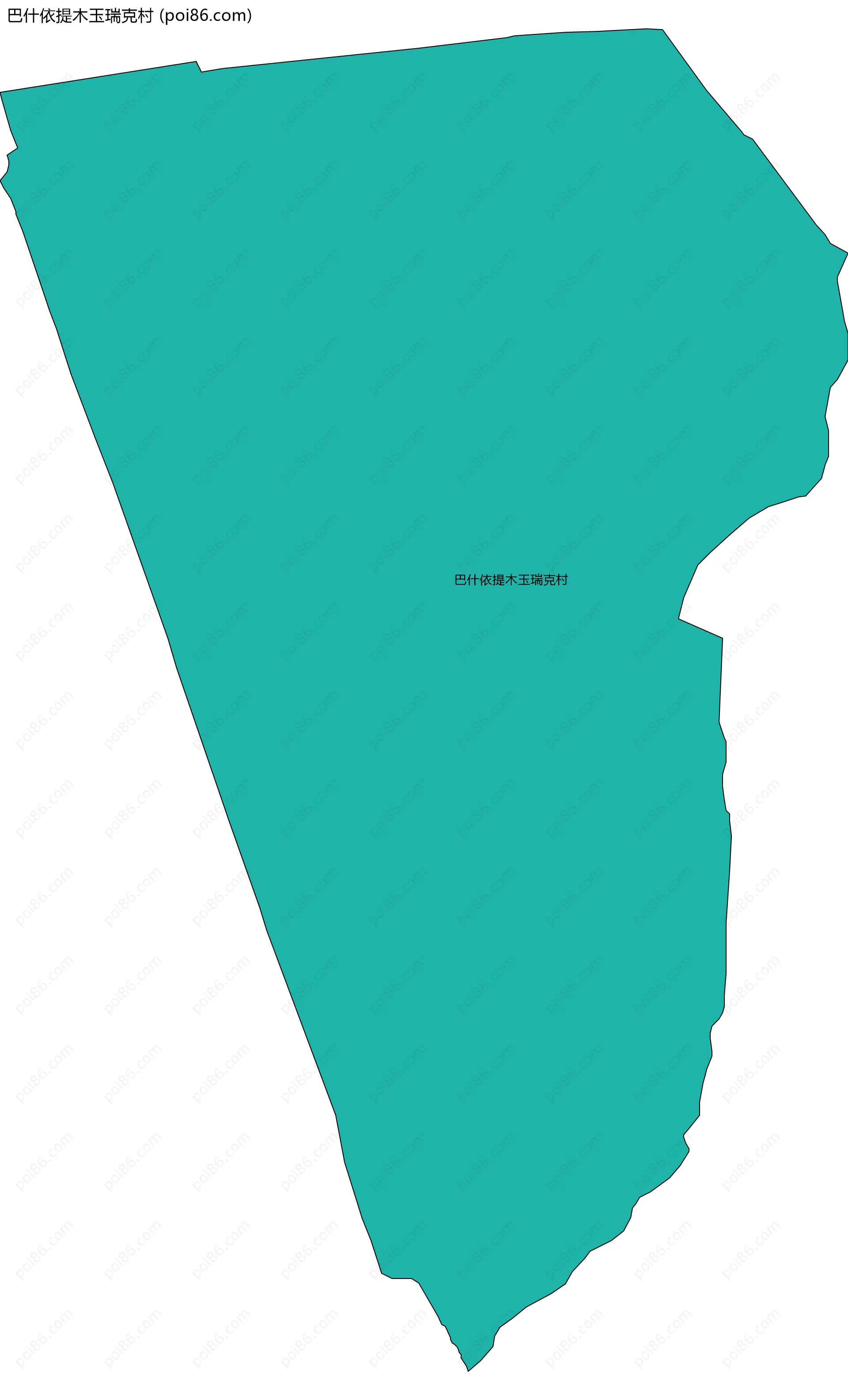 巴什依提木玉瑞克村边界地图