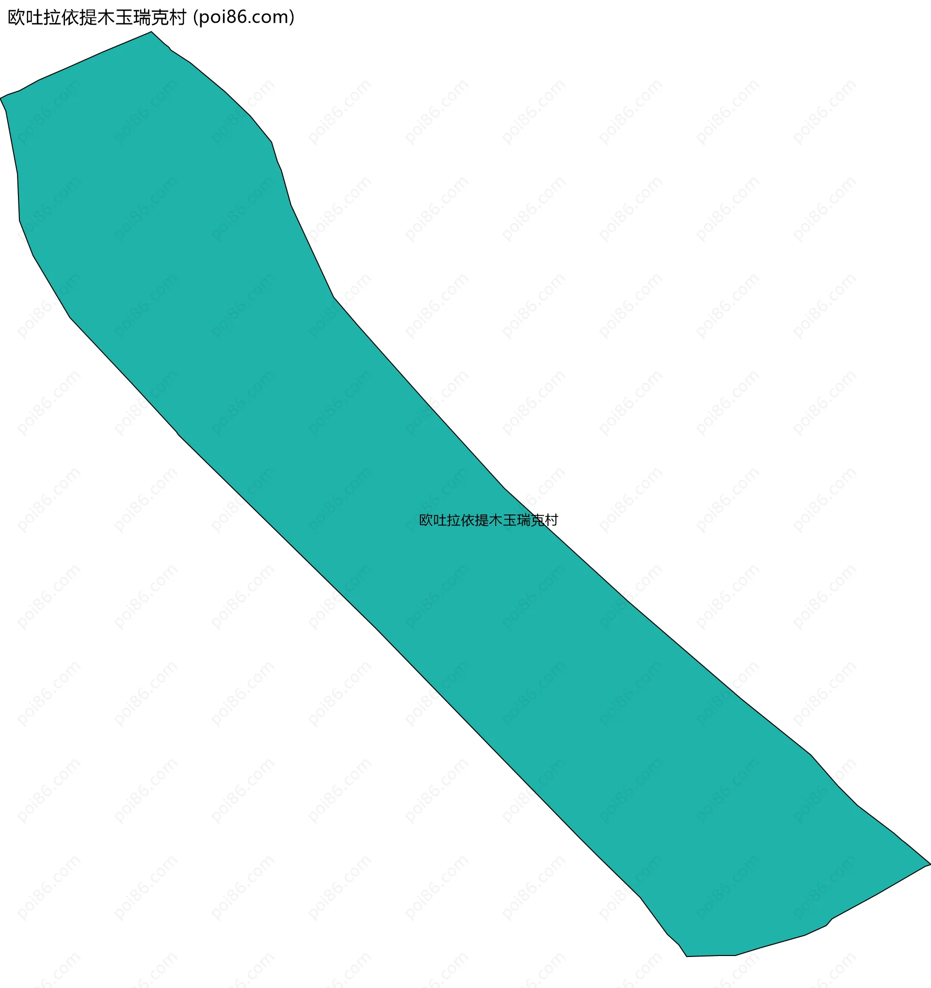 欧吐拉依提木玉瑞克村边界地图