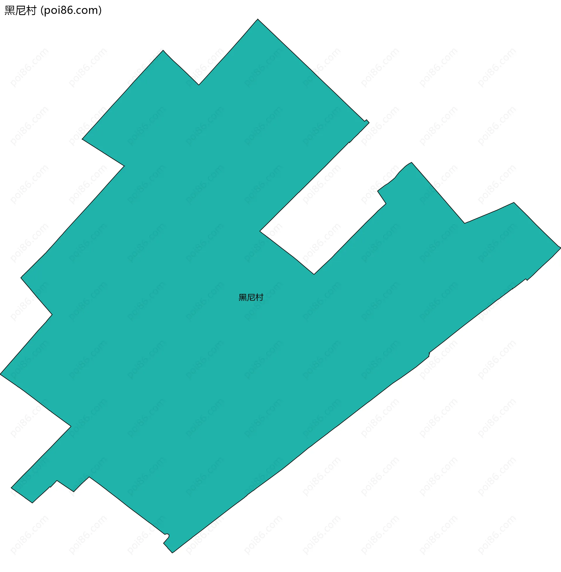 黑尼村边界地图