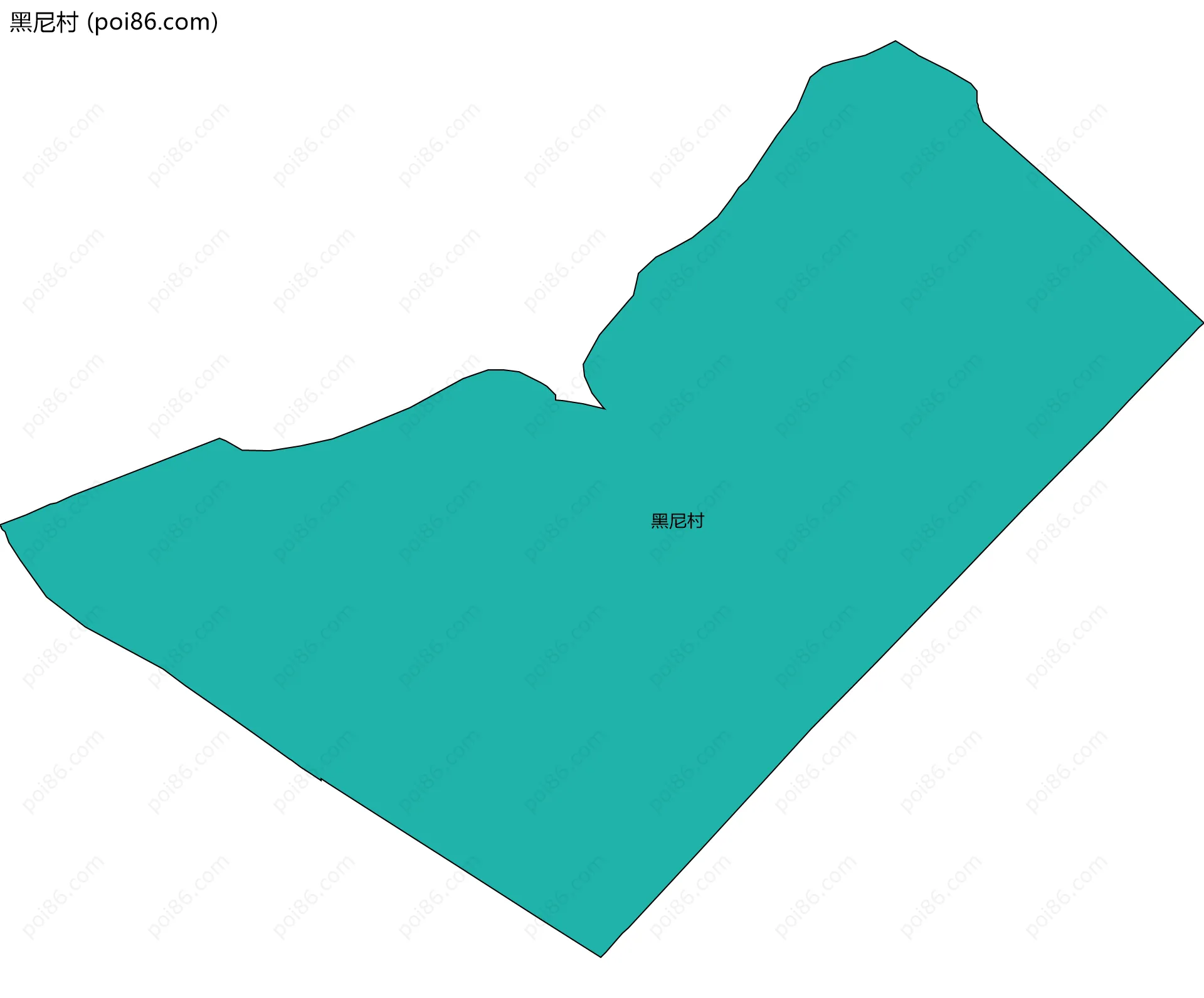 黑尼村边界地图